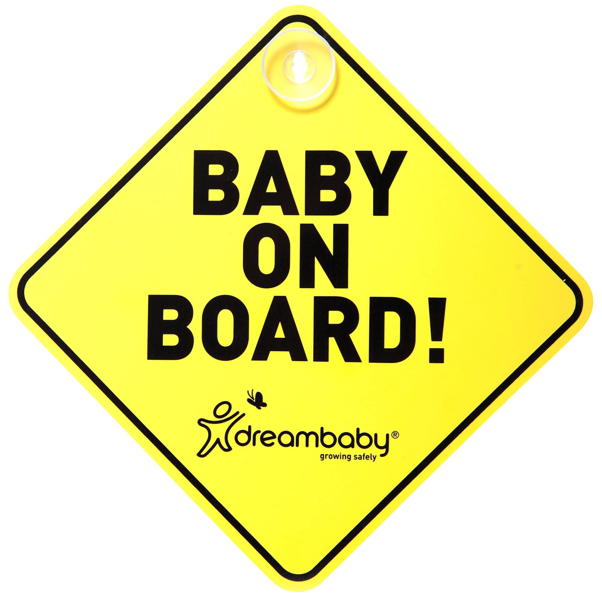 Dreambaby Baby On Board Sign - Baby Safety Awareness Warning Decal - Model L211