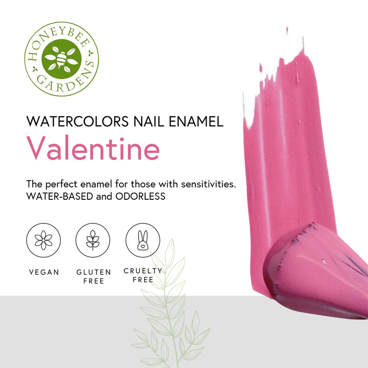 HONEYBEE GARDENS, NAIL ENAMEL,VALENTINE .5 OZ EA 1