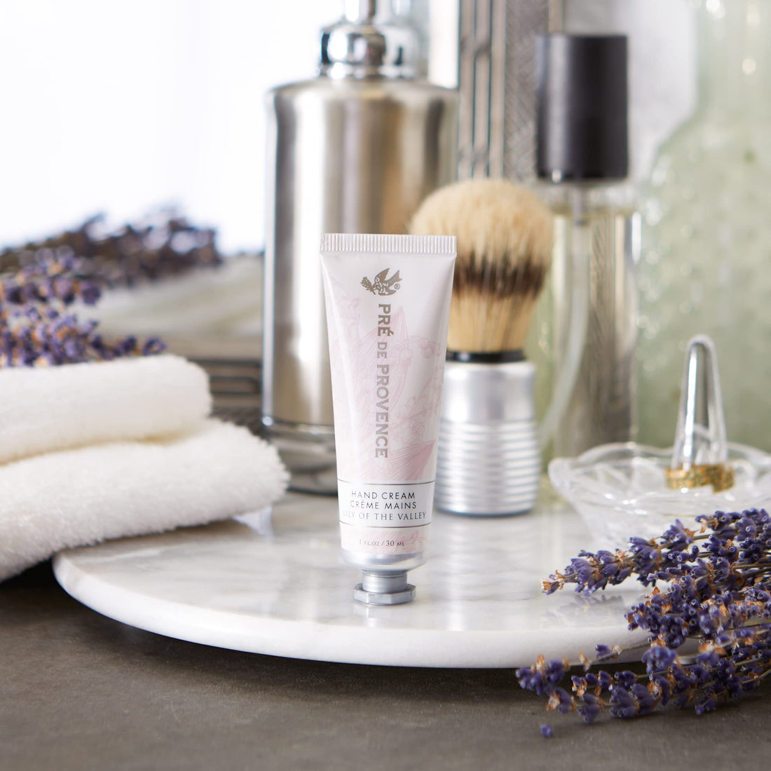 Pre de Provence Collection Shea Butter Enriched Soothing & Moisturizing, Hand Cream, 1 fl oz, Lily of the Valley