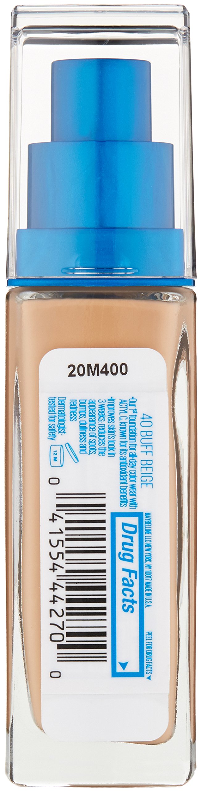 Maybelline New York Superstay Better Skin Foundation, Buff Beige, 1 Fluid Ounce