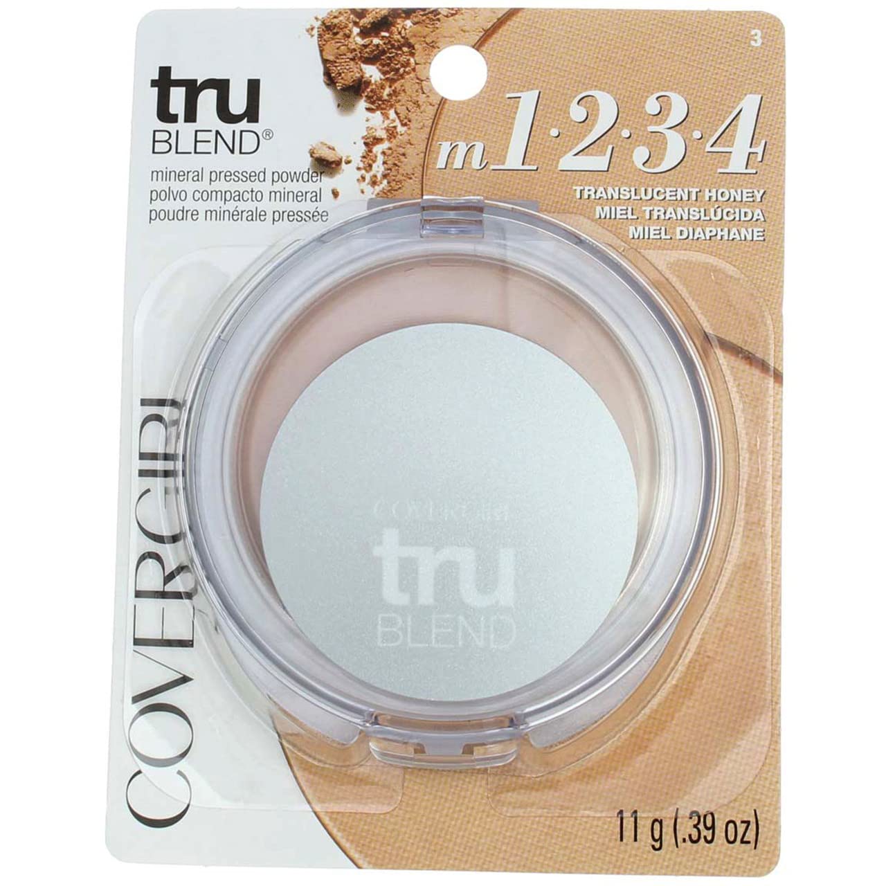 CoverGirl Trublend Pressed Powder Translucent Honey 3 0.39-Ounce Packages (Pack of 2)