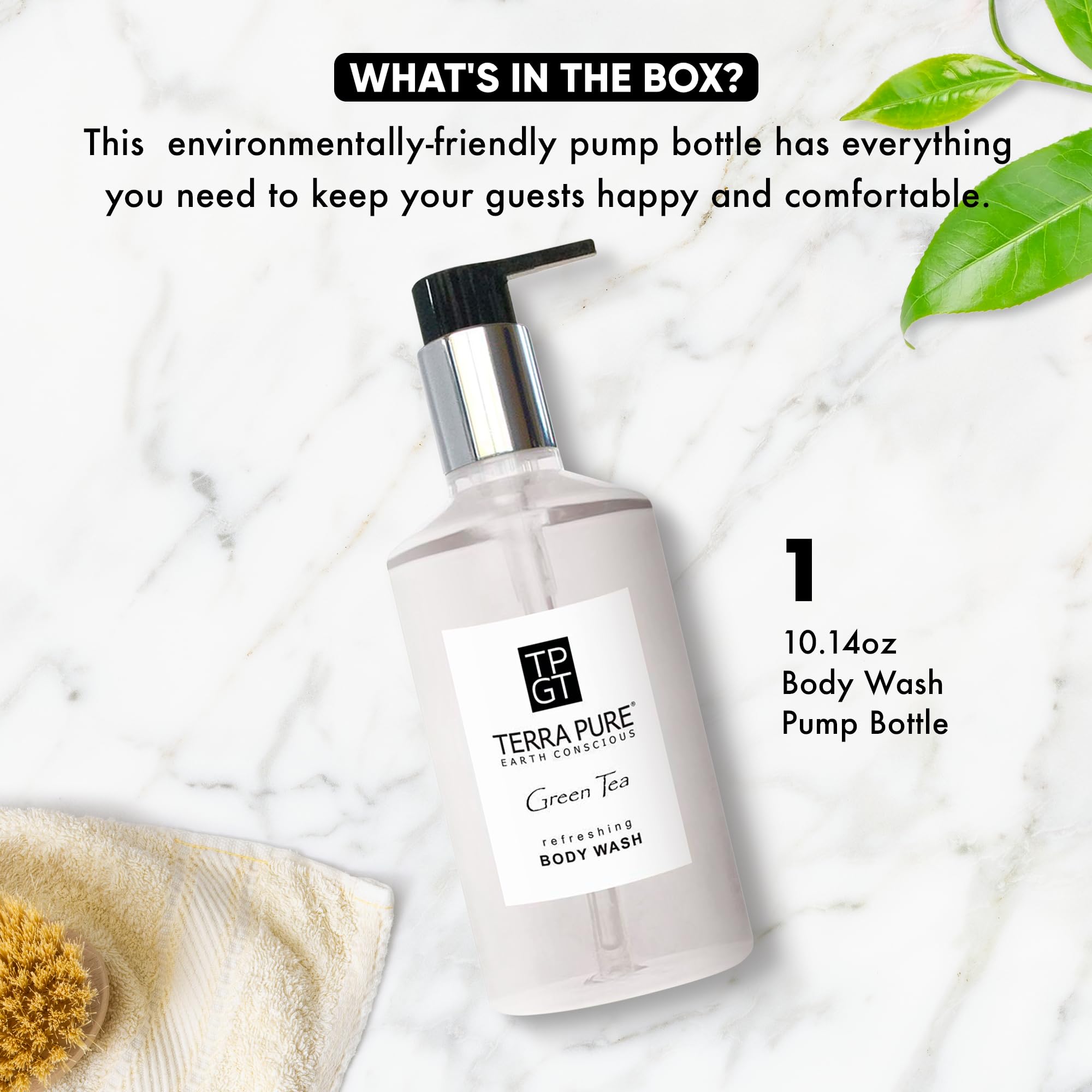 Terra Pure Hand and Body Wash, Retail Amenities, 10.14 oz (Single)