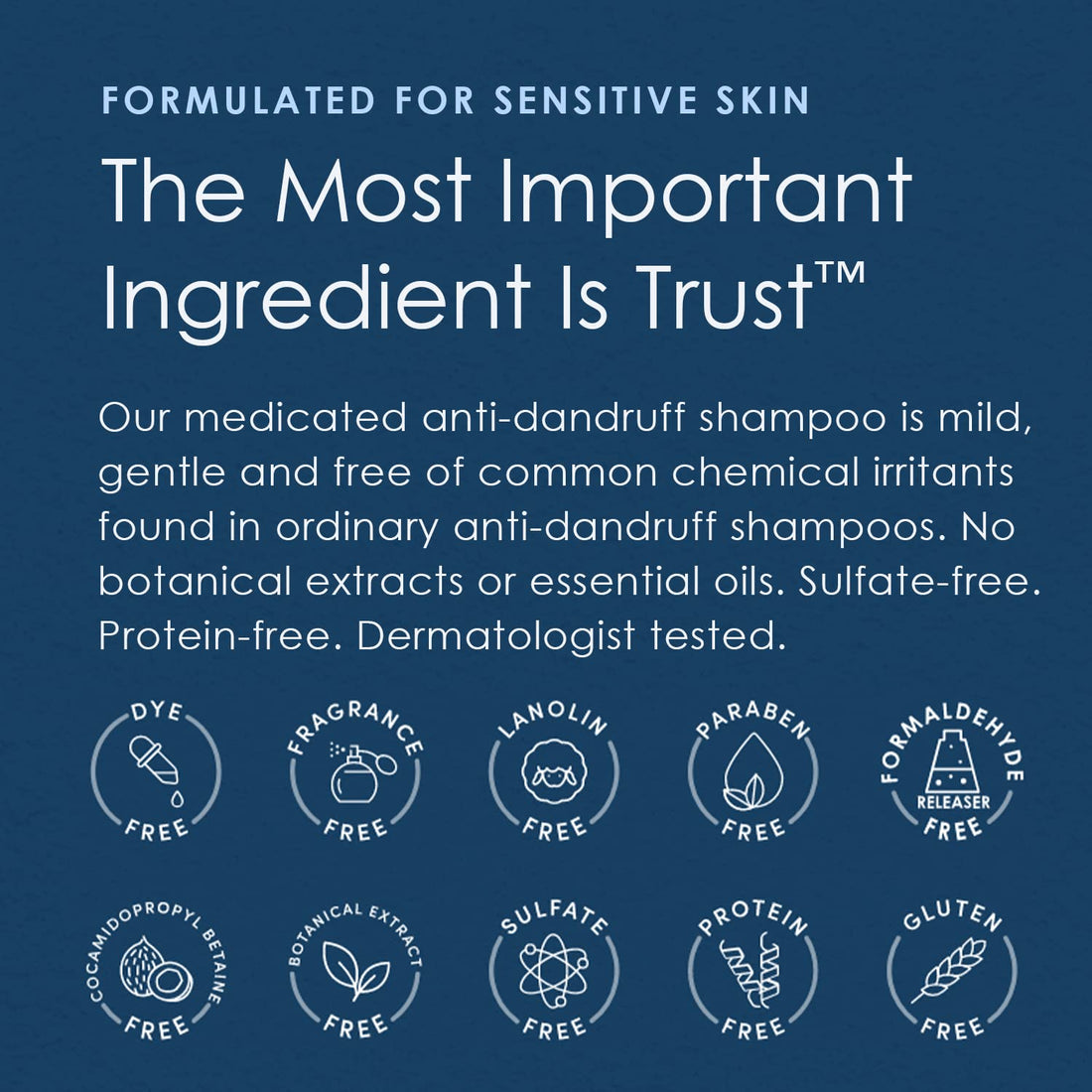 Vanicream Dandruff Shampoo – pH Balanced Mild Formula Effective For All Hair Types and Sensitive Scalps - Free of Fragrance, Lanolin, and Parabens – 8 Fl Oz