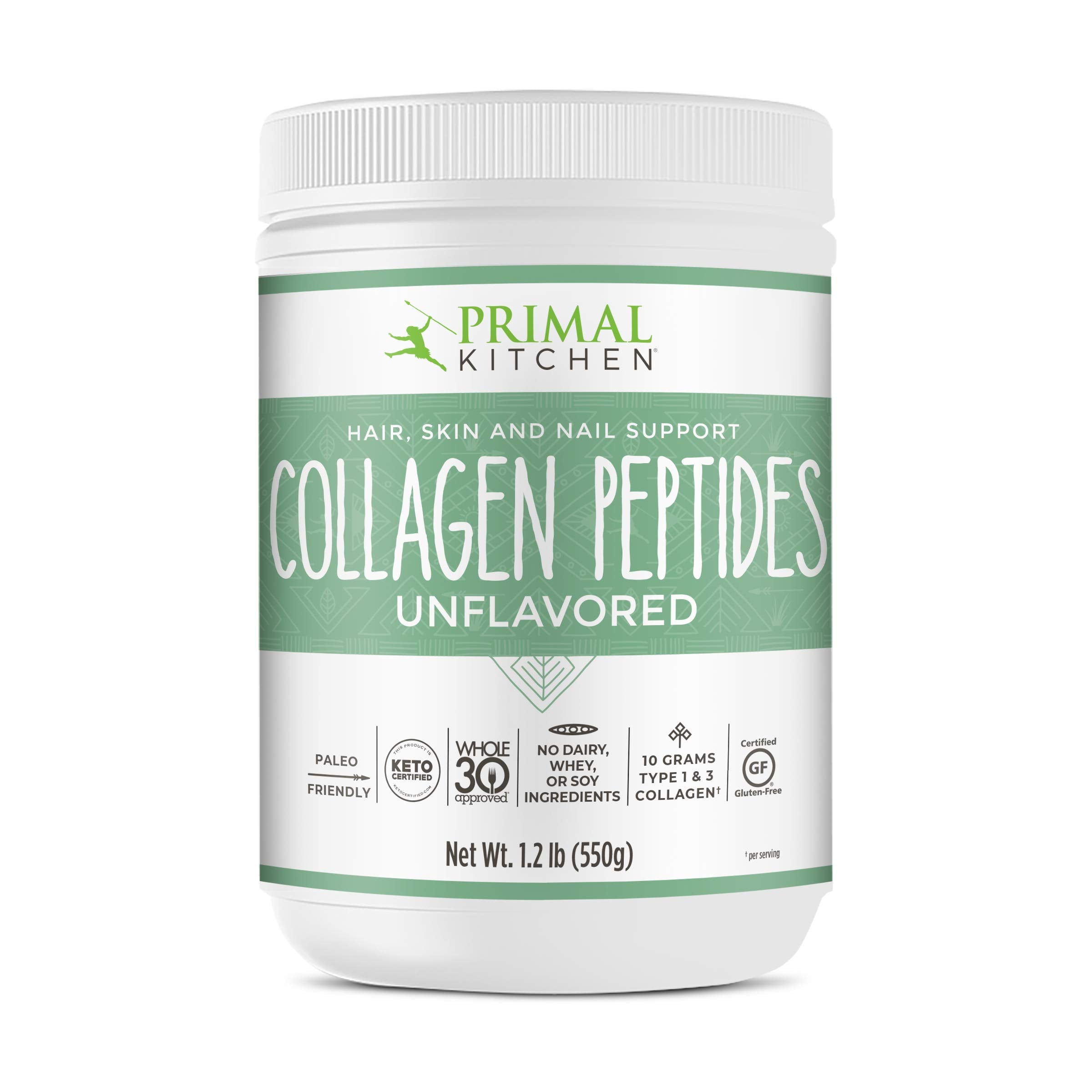 Primal Kitchen Collagen Peptides, Unflavored Collagen Powder, 1.2 Pounds