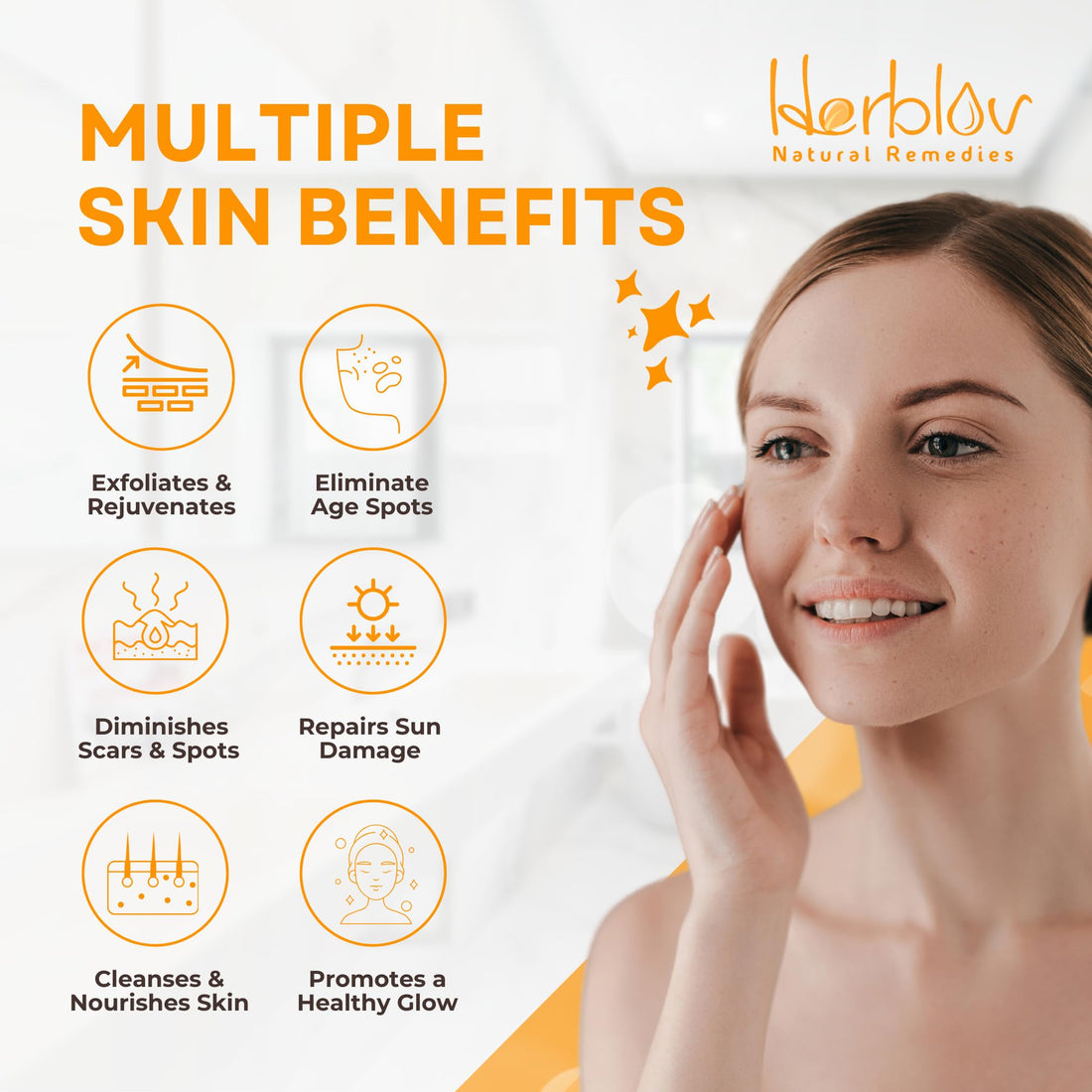 Turmeric Face Cream – All Natural Skin Brightening Lotion – Turmeric Whipped Body Butter for Dark Spots, Hyperpigmentation – Turmeric Skincare Cleanses, Fights Acne, Evens Tone, Scars, Sun Damage