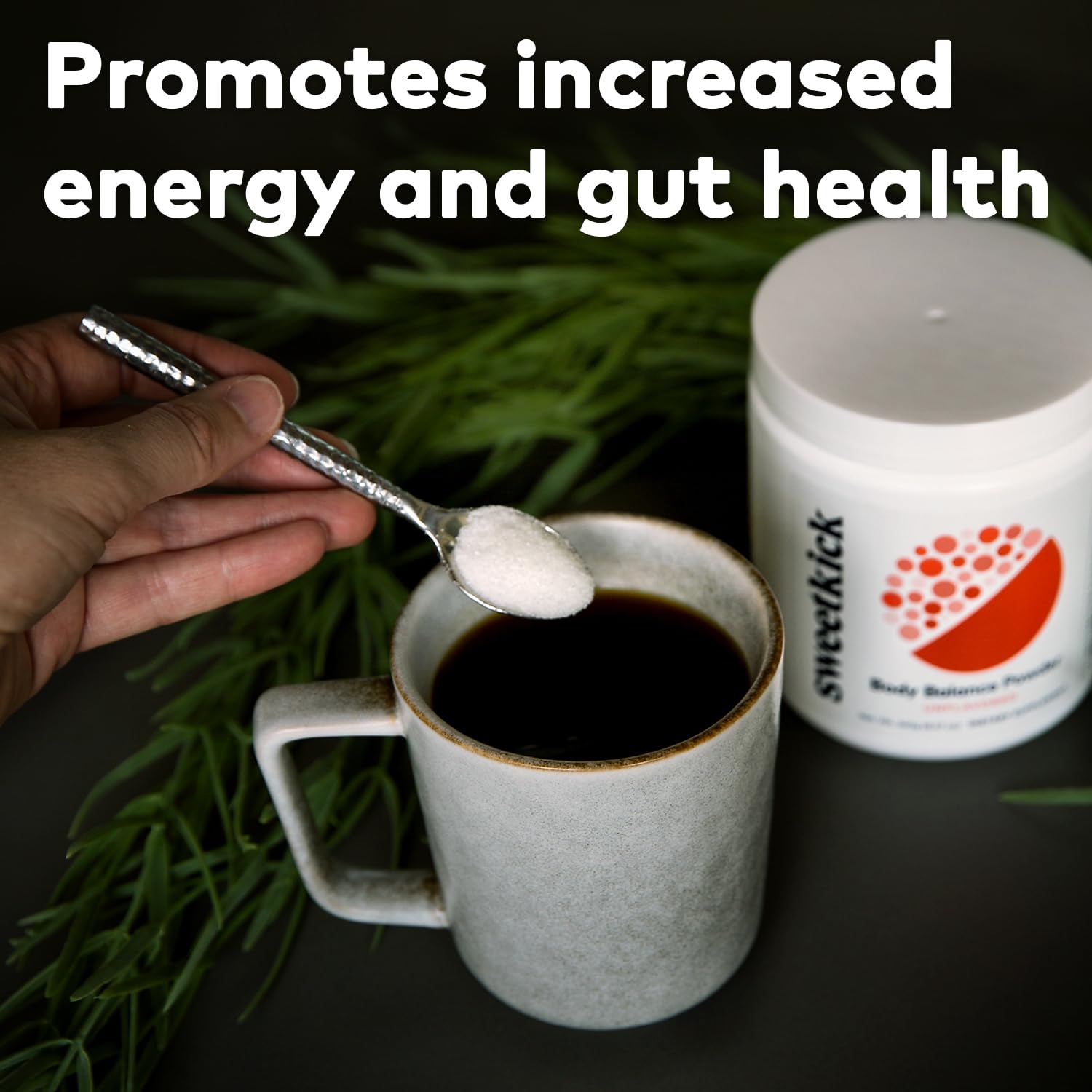 Sweetkick Sugar Craving Suppressant - Multivitamin Powder, Stop Sugar Cravings Supplement, Prebiotic Powder, Prebiotic Drink and Gut Health Powder - Prebiotic Blend, Unflavored (30 Servings)