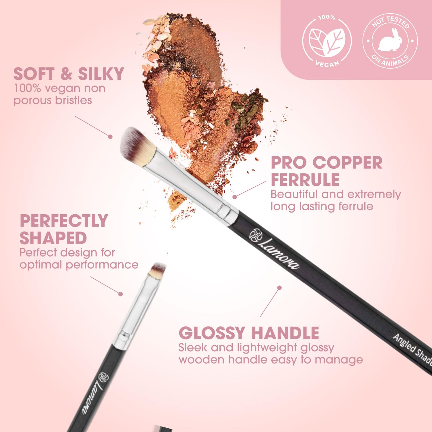 Makeup Eye Brush Set - Eyeshadow Eyeliner Blending Crease Kit - Best Choice 7 Essential Makeup Brushes - Pencil, Shader, Tapered, Definer - Last Longer, Apply Better Makeup & Make You Look Flawless!