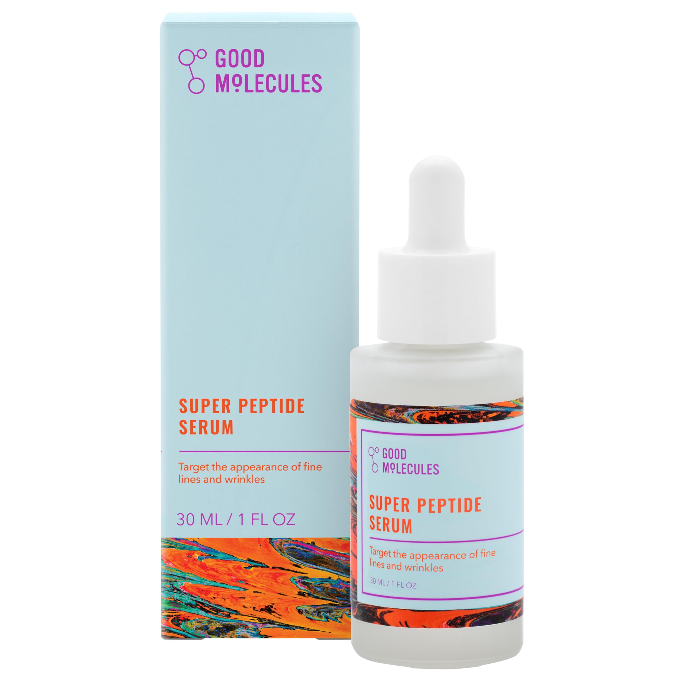 Good Molecules Super Peptide Serumc 1 Fl. Oz! Formulated With Peptides And Copper Tripeptides! Helps To Hydrate, Brighten, And Smooth For A Healthy, Youthful-Looking Glow! Vegan & Cruelty Free!