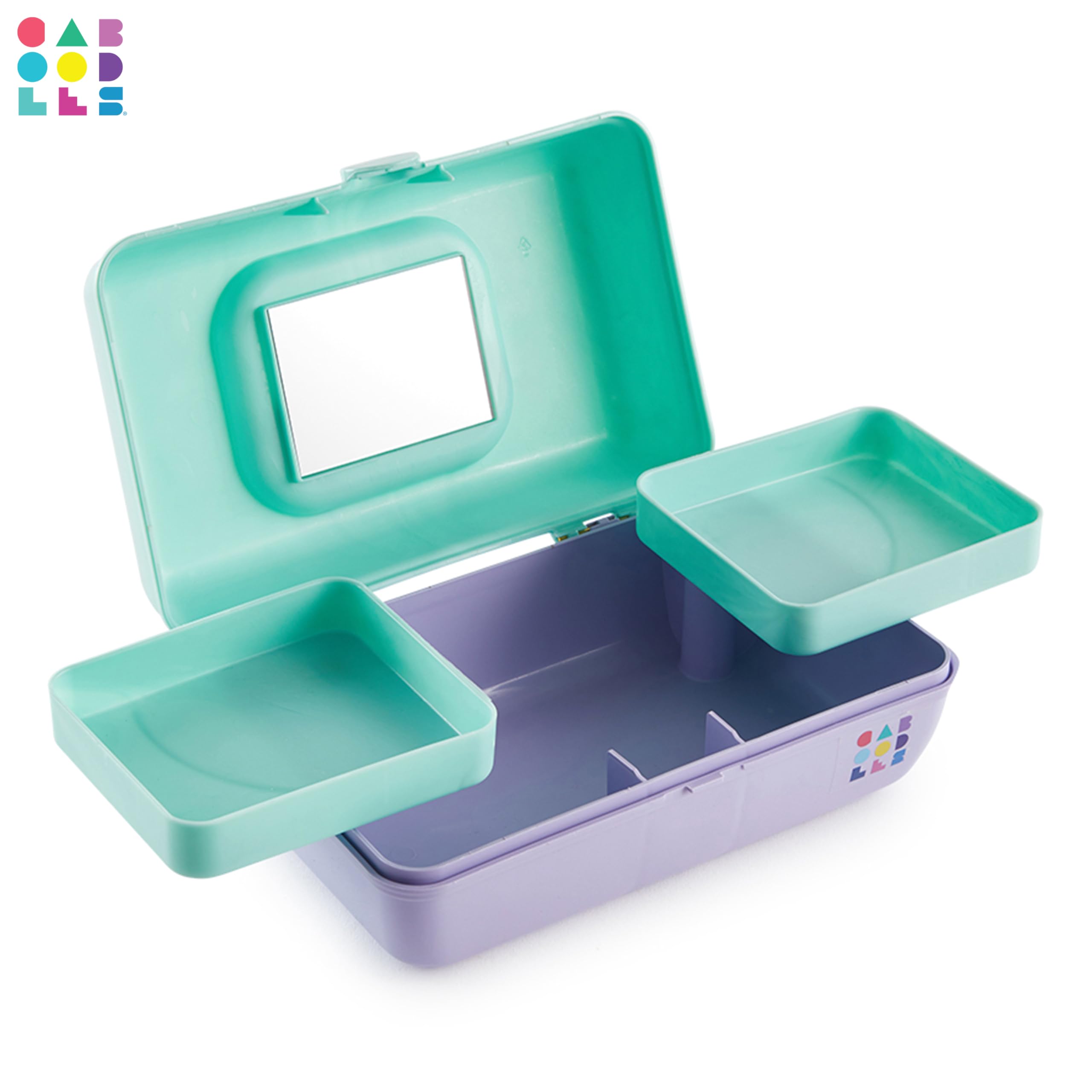 Small Caboodles Makeup Cosmetic Case Pretty In Petite Girls (Purple/green)