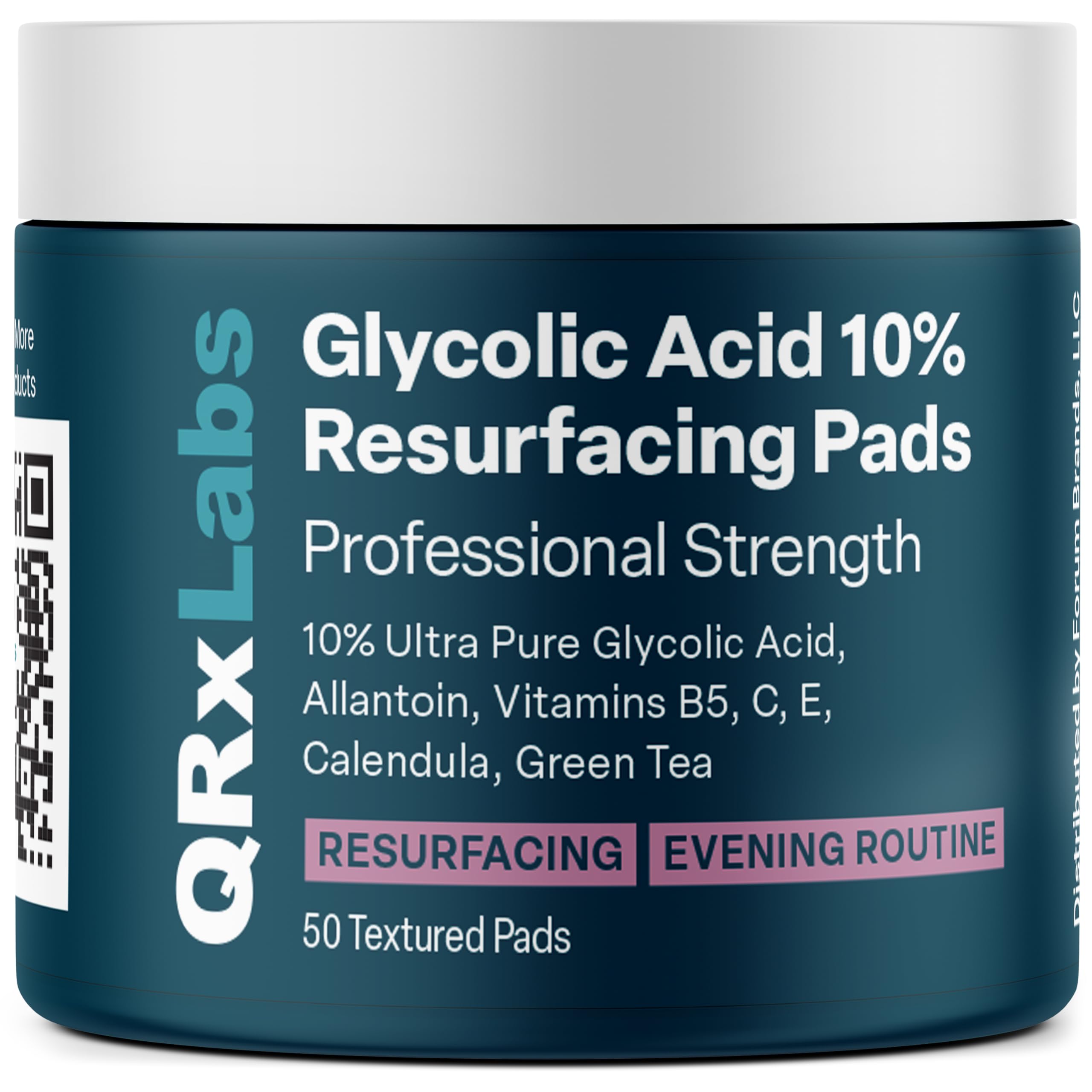 Glycolic Acid 10% Wrinkle Control Pads with 10% Ultra Pure Glycolic Acid, Allantoin, Vitamins B5, C &.
