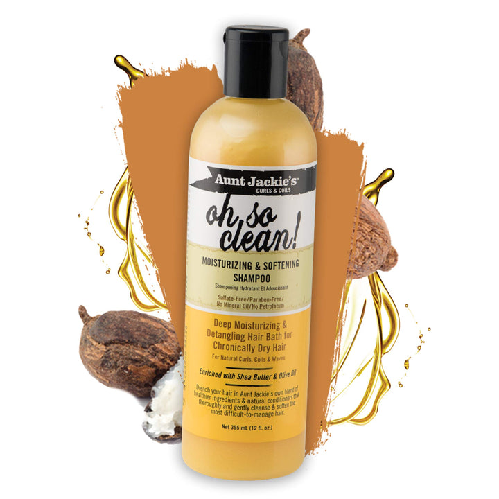 Aunt Jackie's Oh so Clean! Shampoo & Quench Leave-in Conditioner 12 Oz Each