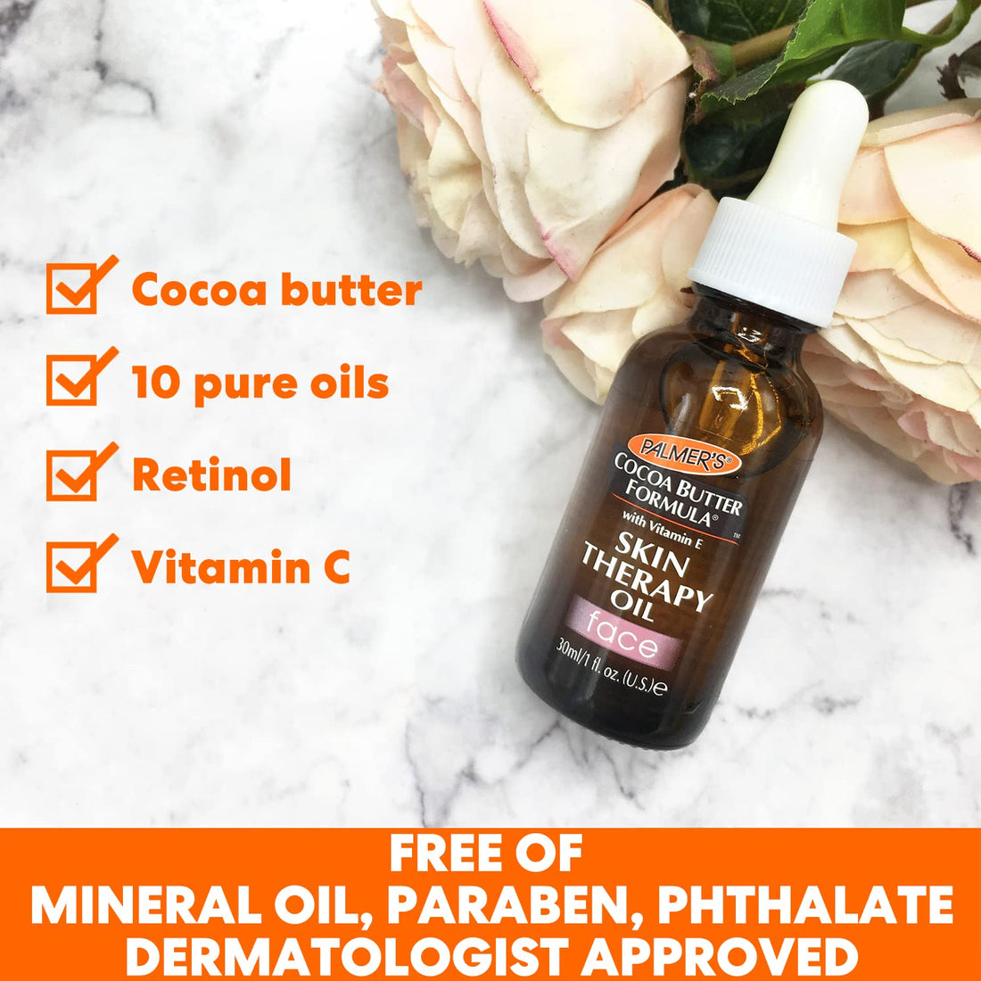 Palmer's Cocoa Butter Skin Therapy Oil for Face, 1oz