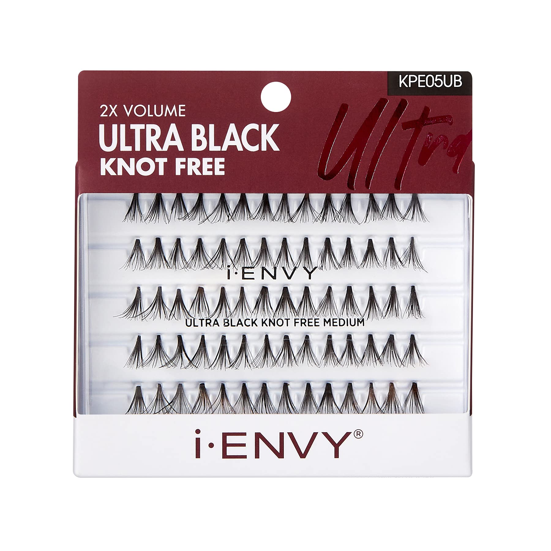 Kiss I Envy Knot Free Medium 70 Lashes Ultra Black