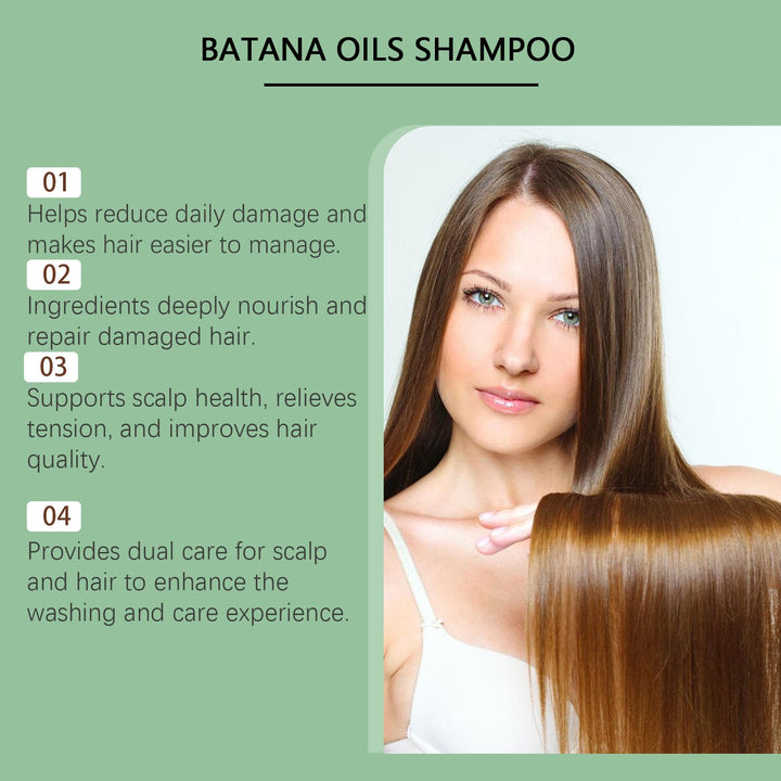 Batana Oil Shampoo, Rosemary Oil Shampoo, 2PCS Batana Shampoo with Rosemary Extract, Shampoo De Batana Para La Caida Del Cabello, Nourishing & Regenerating-100ml