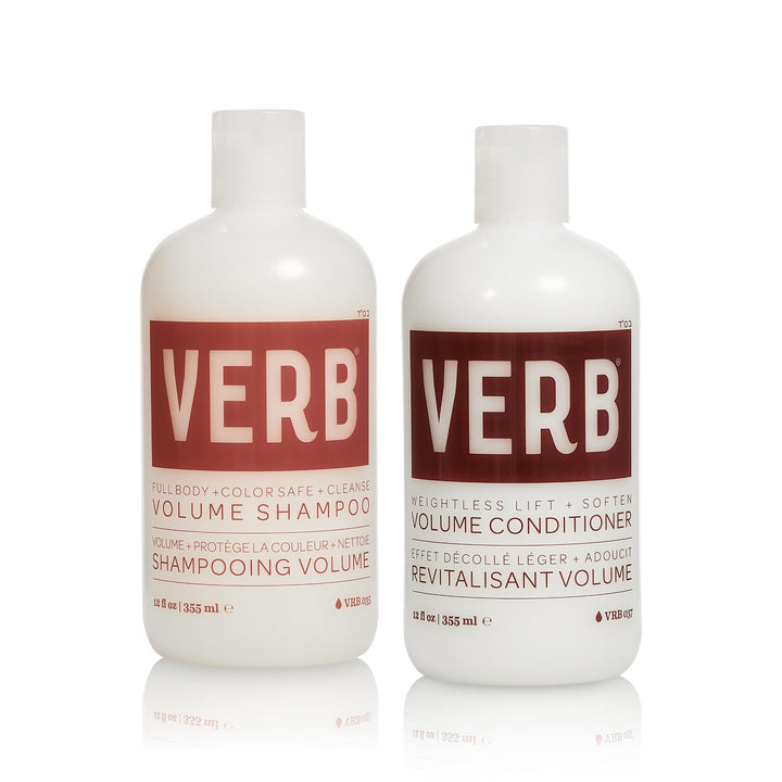 Verb Volume Shampoo & Conditioner Duo + Comb 12 oz