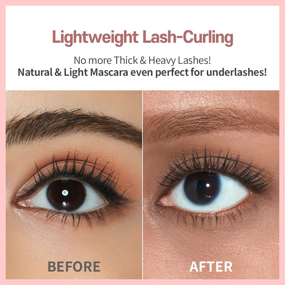 ETUDE Curl Fix Mascara #2 Brown | A curl fix mascara that keeps fine eyelashes powerfully curled up for 24 hours by ETUDE's own Curl 24H Technology, Korean Makeup, Kbeauty, Perfect for Gift