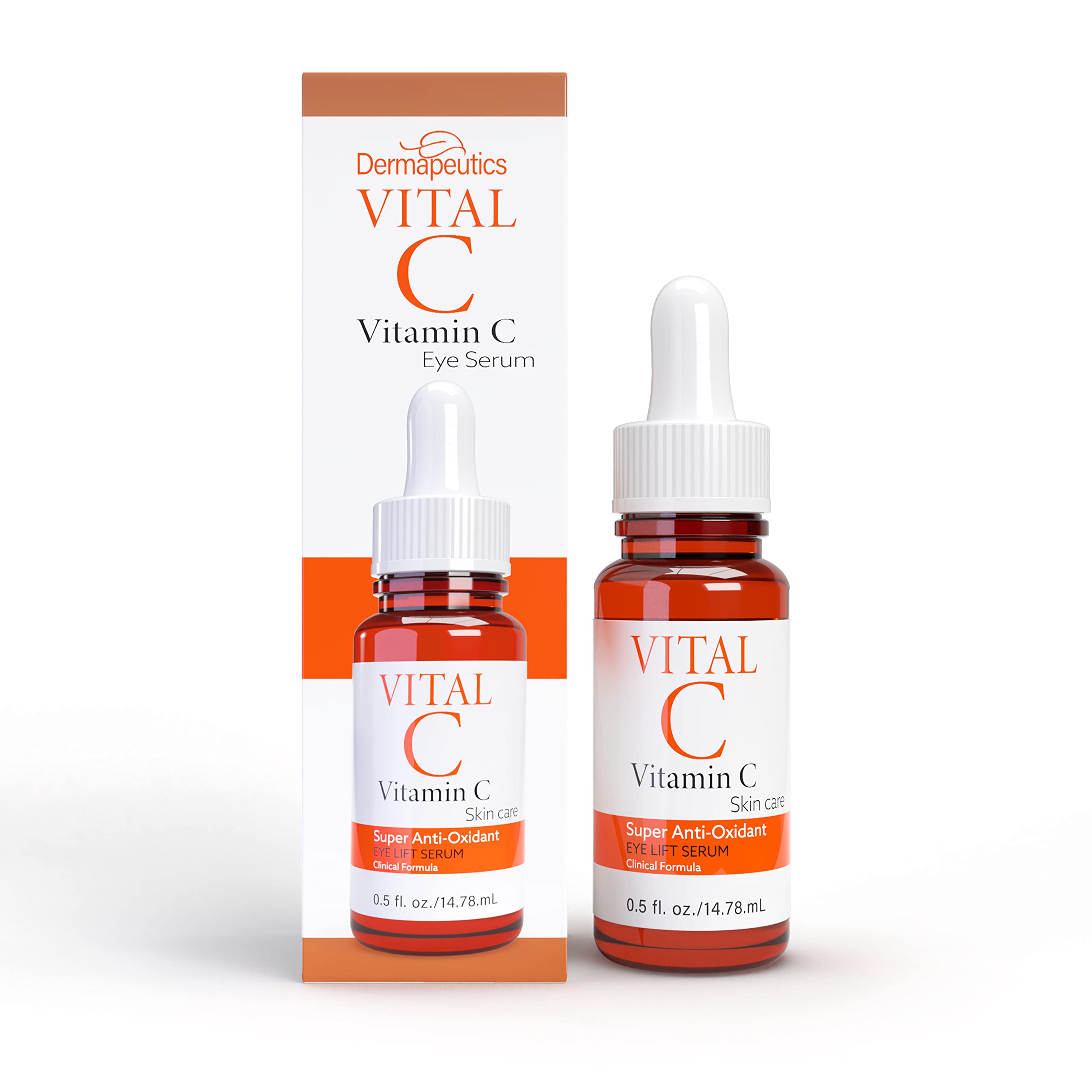 Vital-C Vitamin C Serum for Eyes, 0.5 oz | Anti Aging & Anti Wrinkle | Light Moisturizer | Skin Brightening & Firming | Boosts Collagen | Anti Oxidant Rich