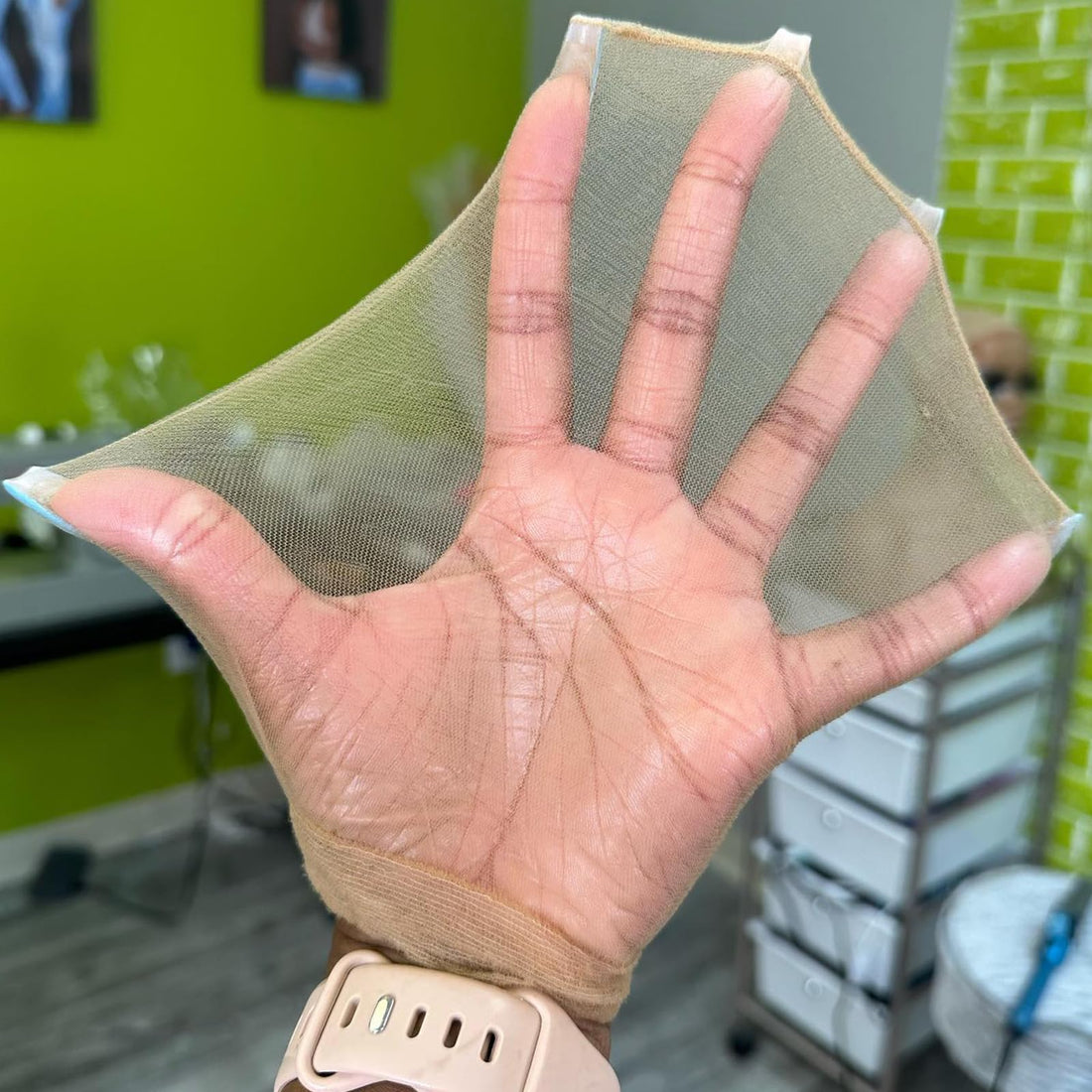 BEEOS Skinlike Real HD Wig Cap for Women, 24 Pieces Ultra-thin Invisible Brown Sheer Caps for Lace Front Wig Stretchy Stocking Wig Caps Wholesale