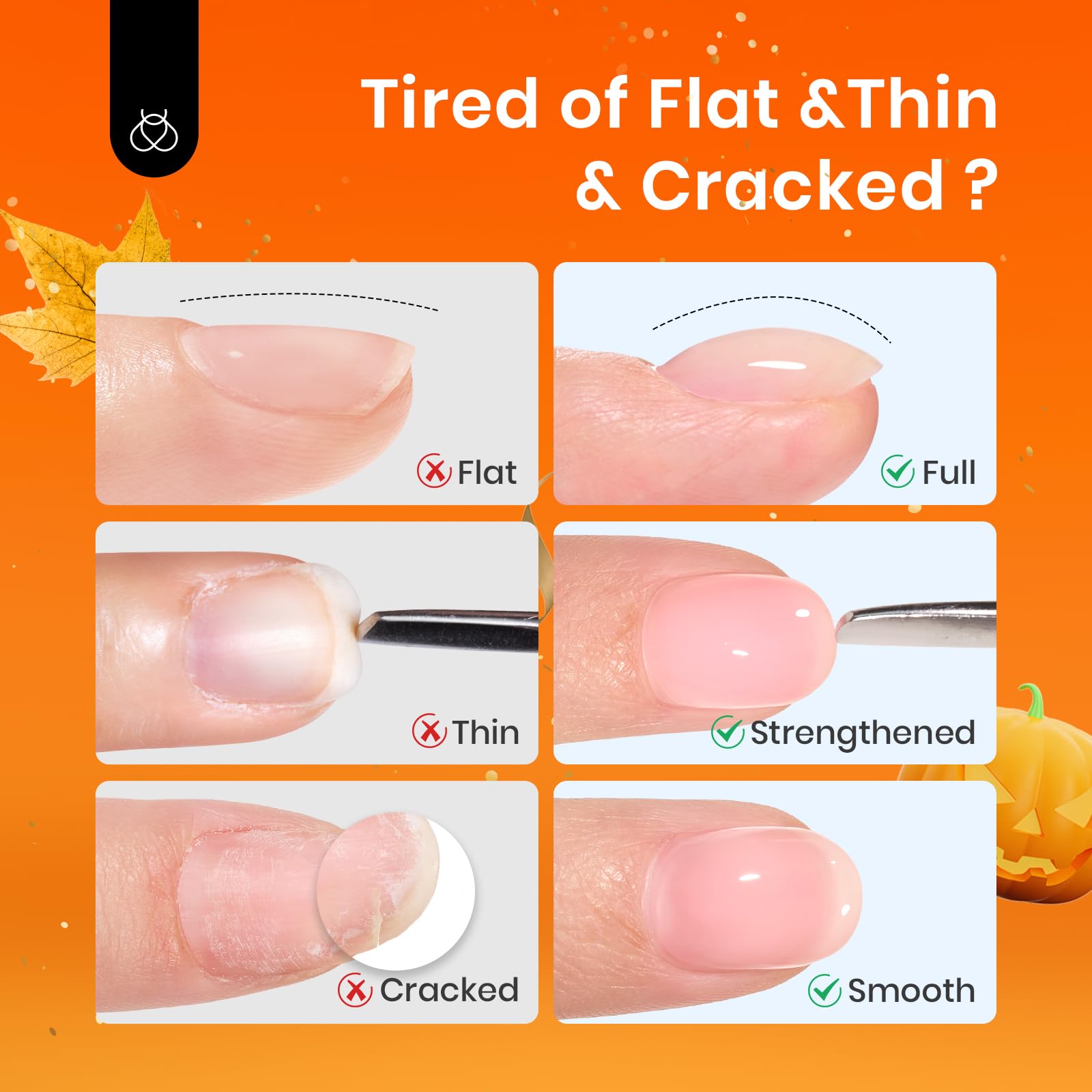 Beetles Builder Gel for Nails 2 Pcs 0.51 oz, 8 in 1 Clear Builder Nail Gel Set for Nail Apex Extension LED Lamp Cured Nail Strengthening Nails for Beginners & DIY Salon Manicurist Women