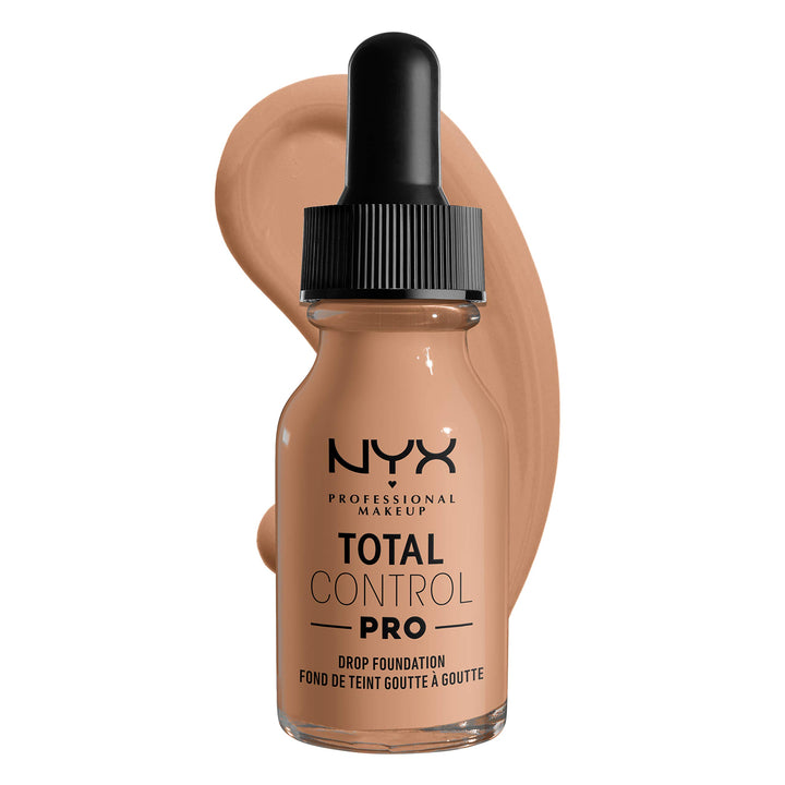 NYX PROFESSIONAL MAKEUP Total Control Pro Drop Foundation, Skin-True Buildable Coverage - Medium Buff