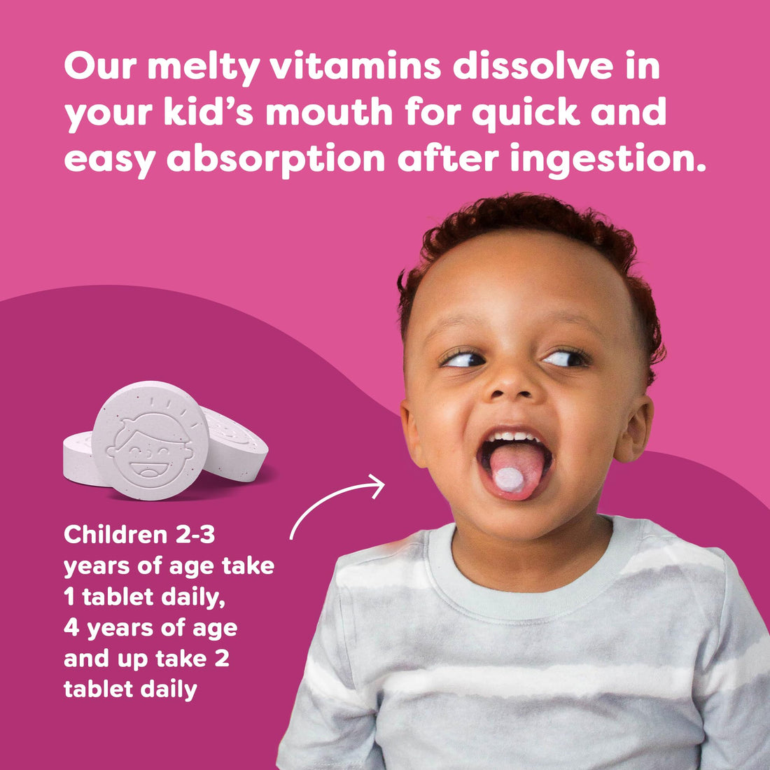 Renzo's Captain Calm, Kids Magnesium Supplement with L-theanine, Dissolvable Kids Vitamins for Relaxation and Mood Support, Sugar-Free Calming Supplement, 60 Green Apple Flavored Melty Tabs
