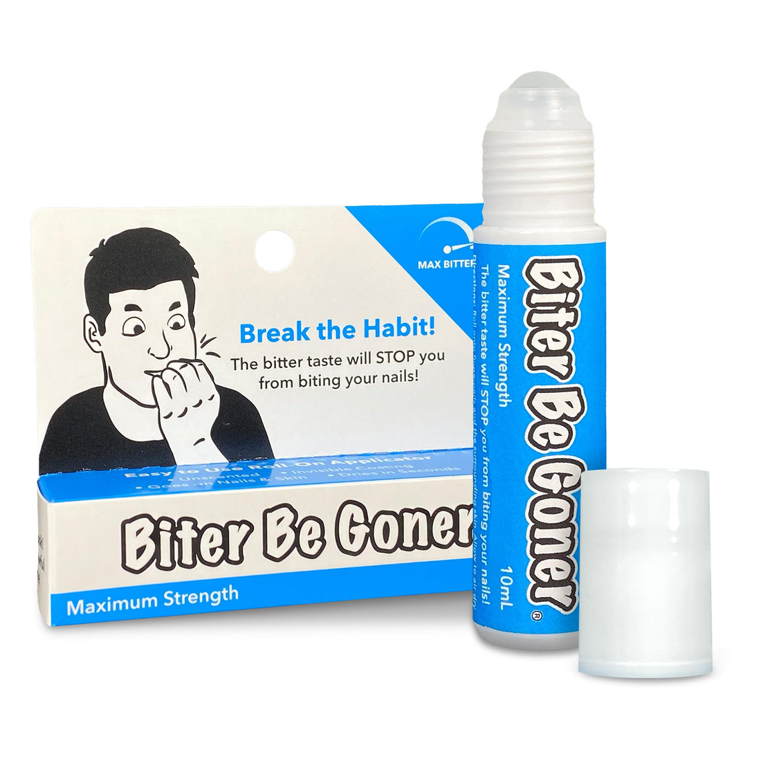 Stop Nail Biting | Nail Biting Deterrent | No Fumes | Not Glossy | Biter Be Goner, 0.3 oz