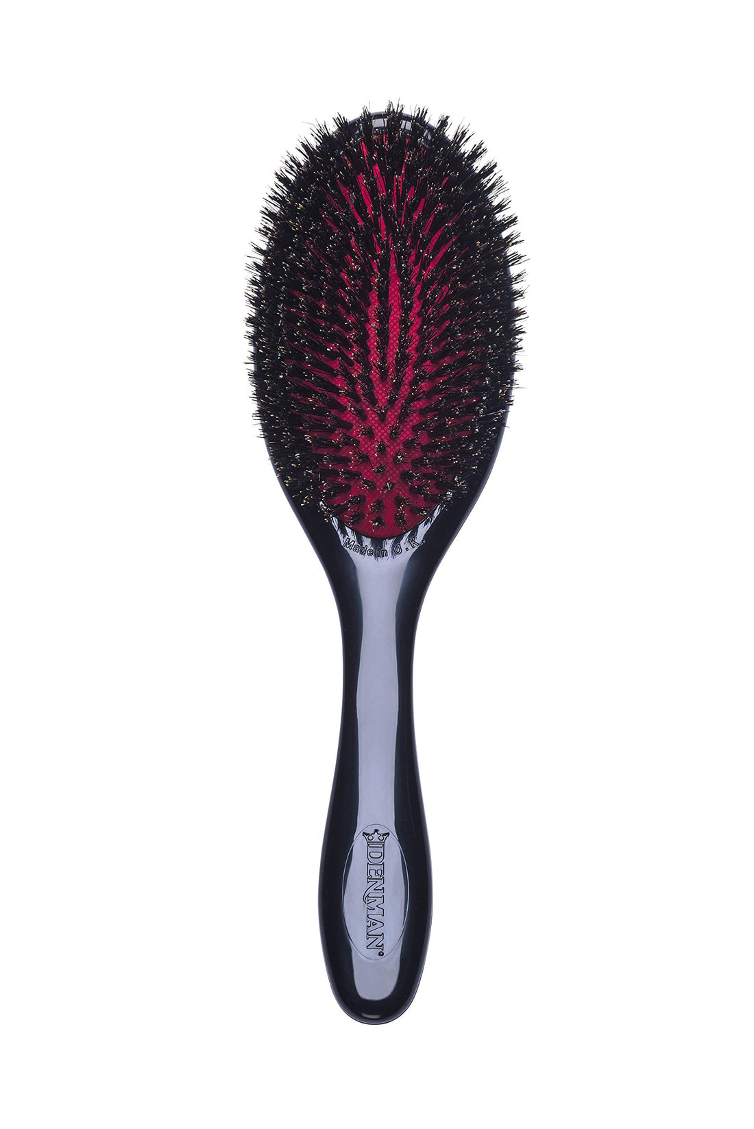 Denman Natural Bristle Grooming Brush, Medium