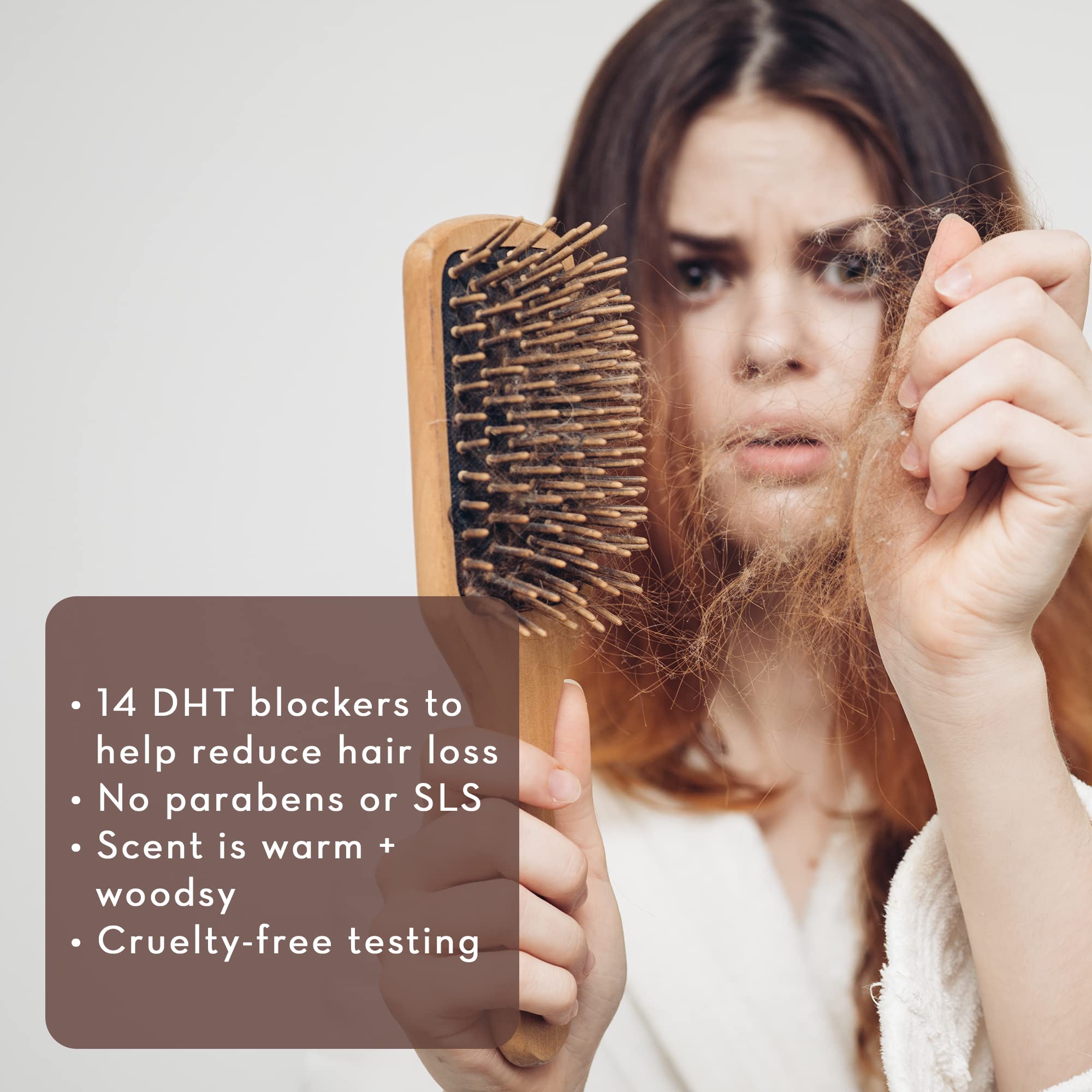 Pure Body Naturals Hair Loss Shampoo to Restore and Strengthen, Large 16 Ounce, DHT Blocker Shampoo for Thinning Hair, for Men and Women (Label Varies)