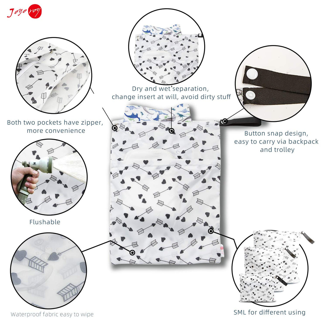 Joyo roy Yoga Bag Gym Bag Dry Bag Pump Bag Wet Dry Bags Wet Dry Bags for Diaper Bag Swimming Bag Waterproof Dry and Wet Separate Diaper Bag Baby Diaper Bag Wet Bag for Cloth Diapers Wet Bag