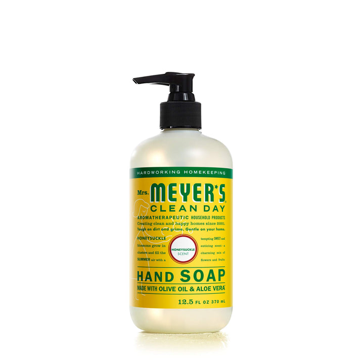 Mrs. Meyer's Clean Day Hand Soap Liquid, Honeysuckle, 12.5-Fluid Ounce Bottles (Pack of 6)