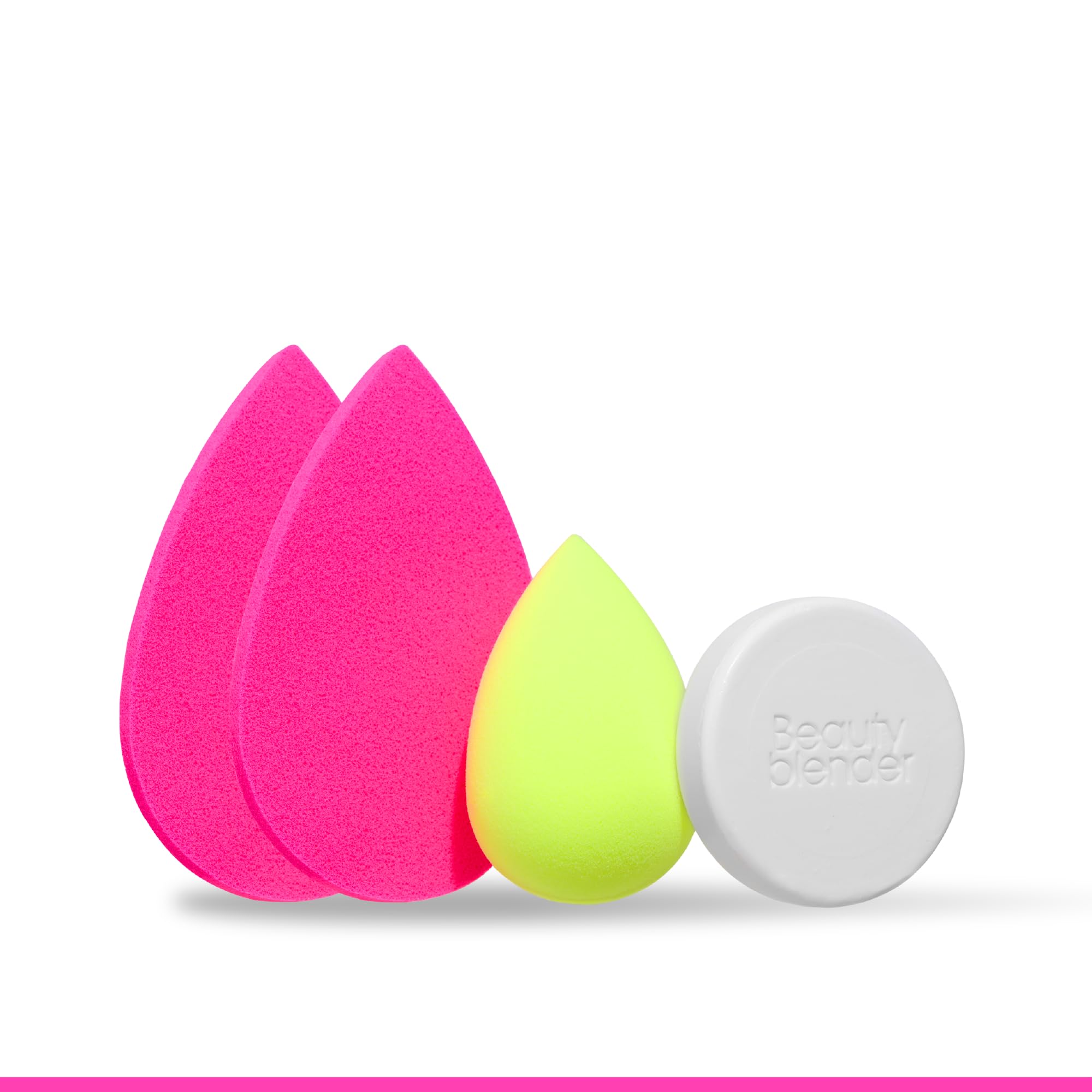 Beautyblender | Cleantemporary Trio Blend, Blot & Cleanse Set | 1 Beauty Blender Makeup Sponge + 2 Blotterazzi Compact Sponges + 1 Liquid Blendercleanser