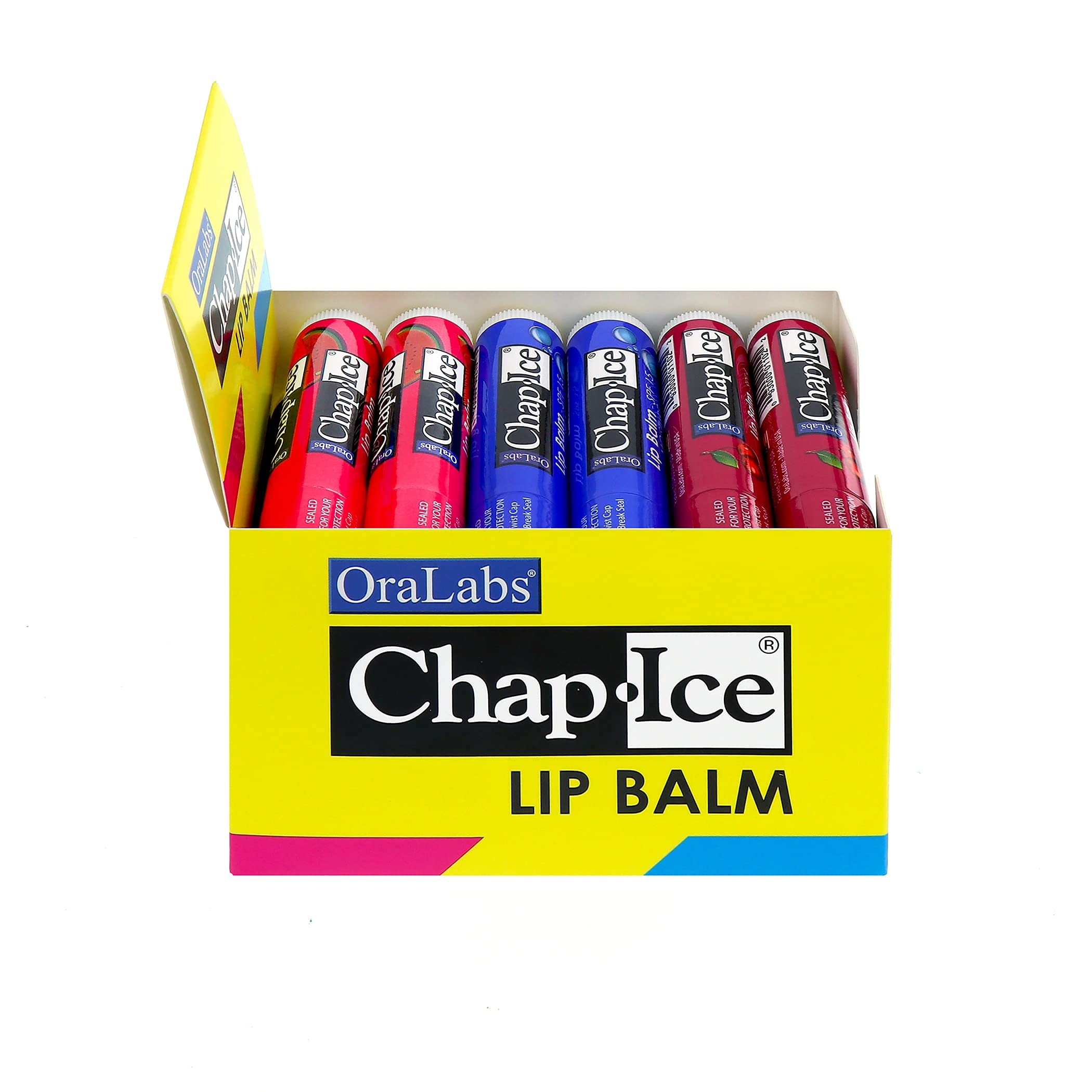 Chap Ice Assorted Lip Balm + Display Box - 24 pack