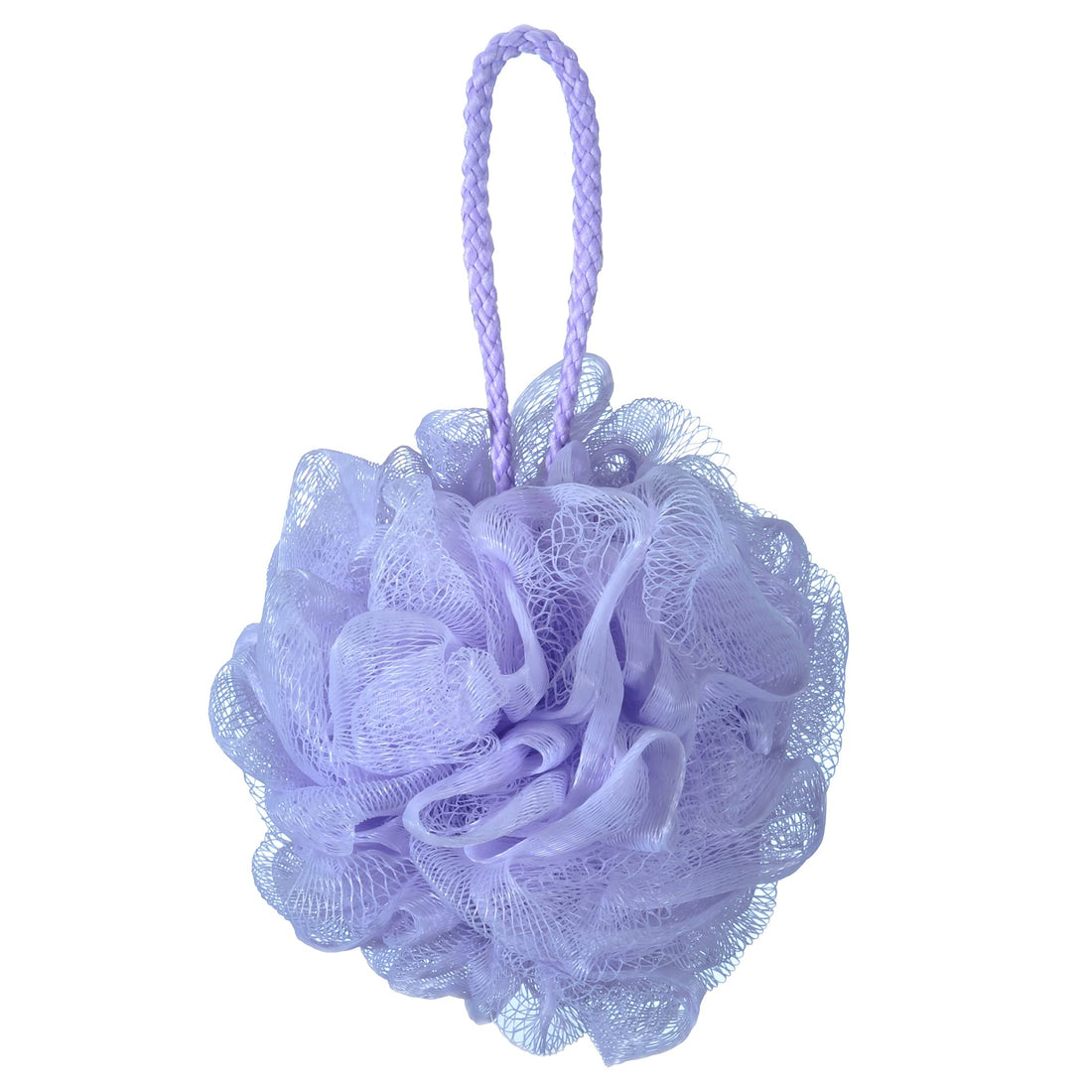 iboodi 60g/pcs Mesh Bath Pouf Shower Loofahs Shower Puff Pack of 4 (Purple)