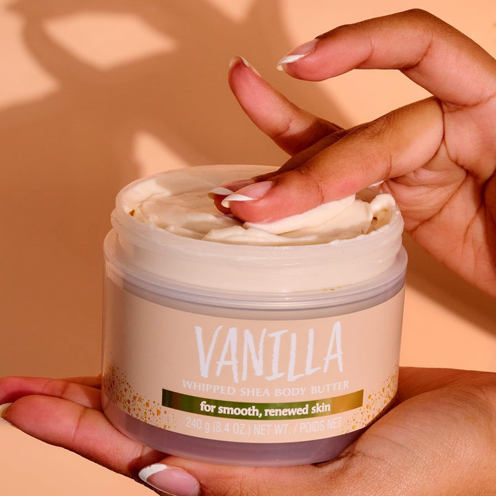 T. Hut Vanilla Shea Sugar Scrub 18oz Bundled With Whipped Body Butter 8.4oz