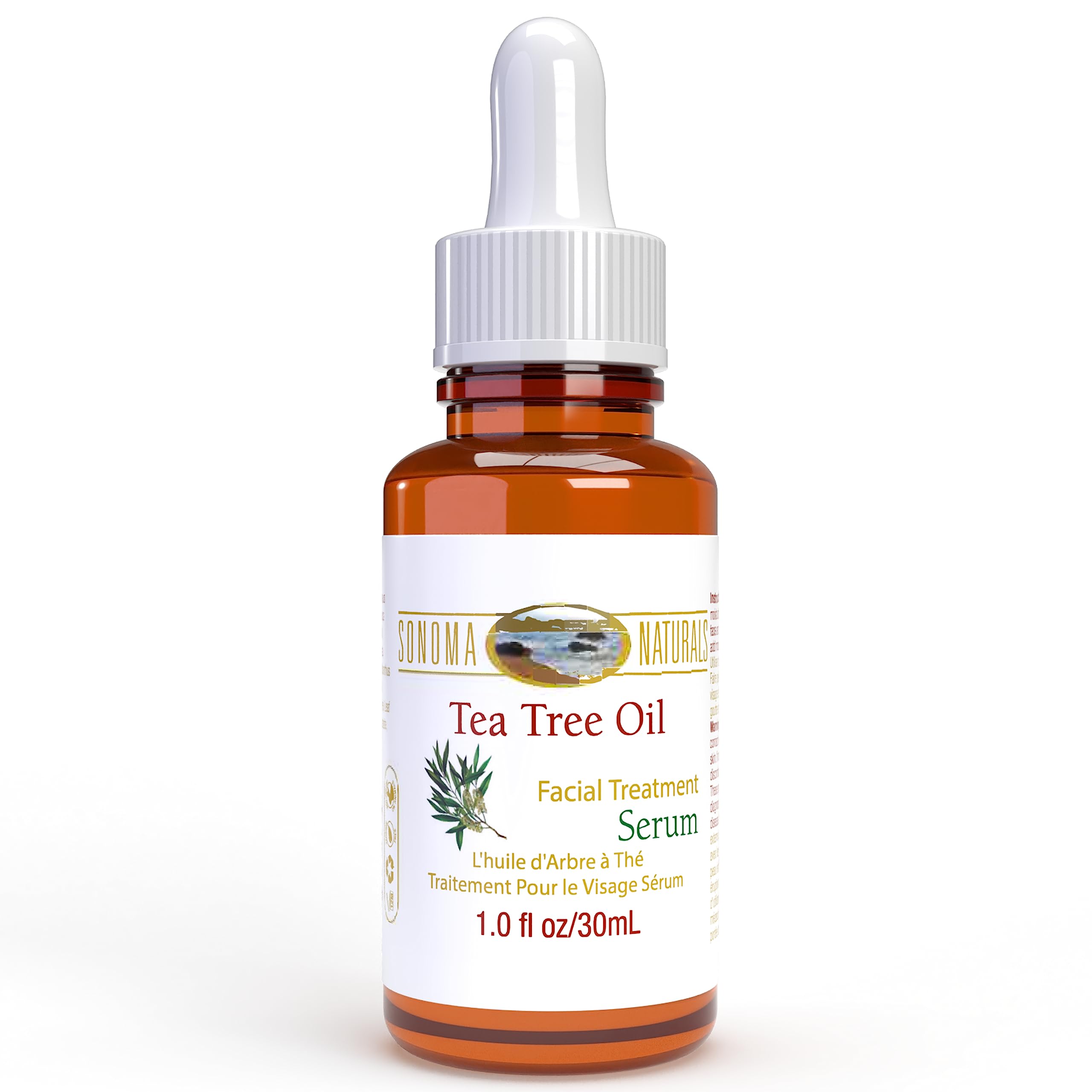 Sonoma Naturals Tea Tree Oil Serum For Face, 1 Oz | Acne & Dry Skin | Pore Minimizer | Skin Moisturizing & Healing | Anti Oxidant Rich | Anticeptic & Antifungal