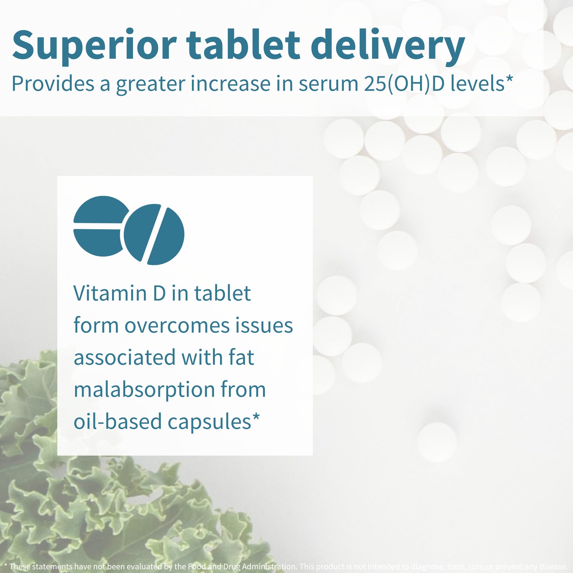 Igennus Daily Vitamin D3 2000iu, 50 mcg, Clean Label, 365 Small Tablets, 1-Year Supply, Vegetarian Cholecalciferol Vitamin D Supplement