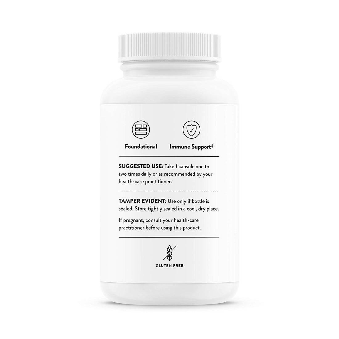 Thorne Zinc Bisglycinate 15mg - Daily Support for Skin, Eye & Immune System Health with Zinc Supplement Capsules - 60 Capsules