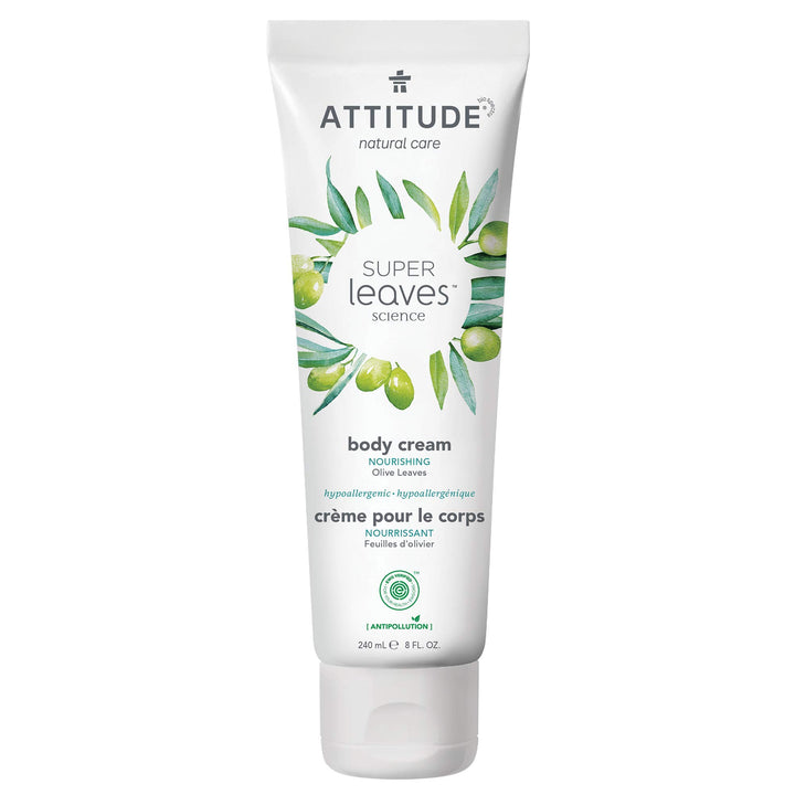 Natural Body Cream, Nourishing 8.1 Oz by Attitude