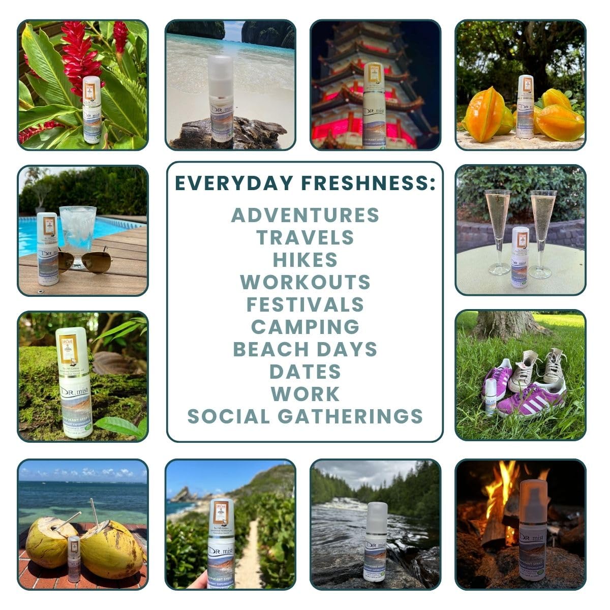 Dr. Mist - Deodorant Spray Unscented - 2.53 fl. oz.