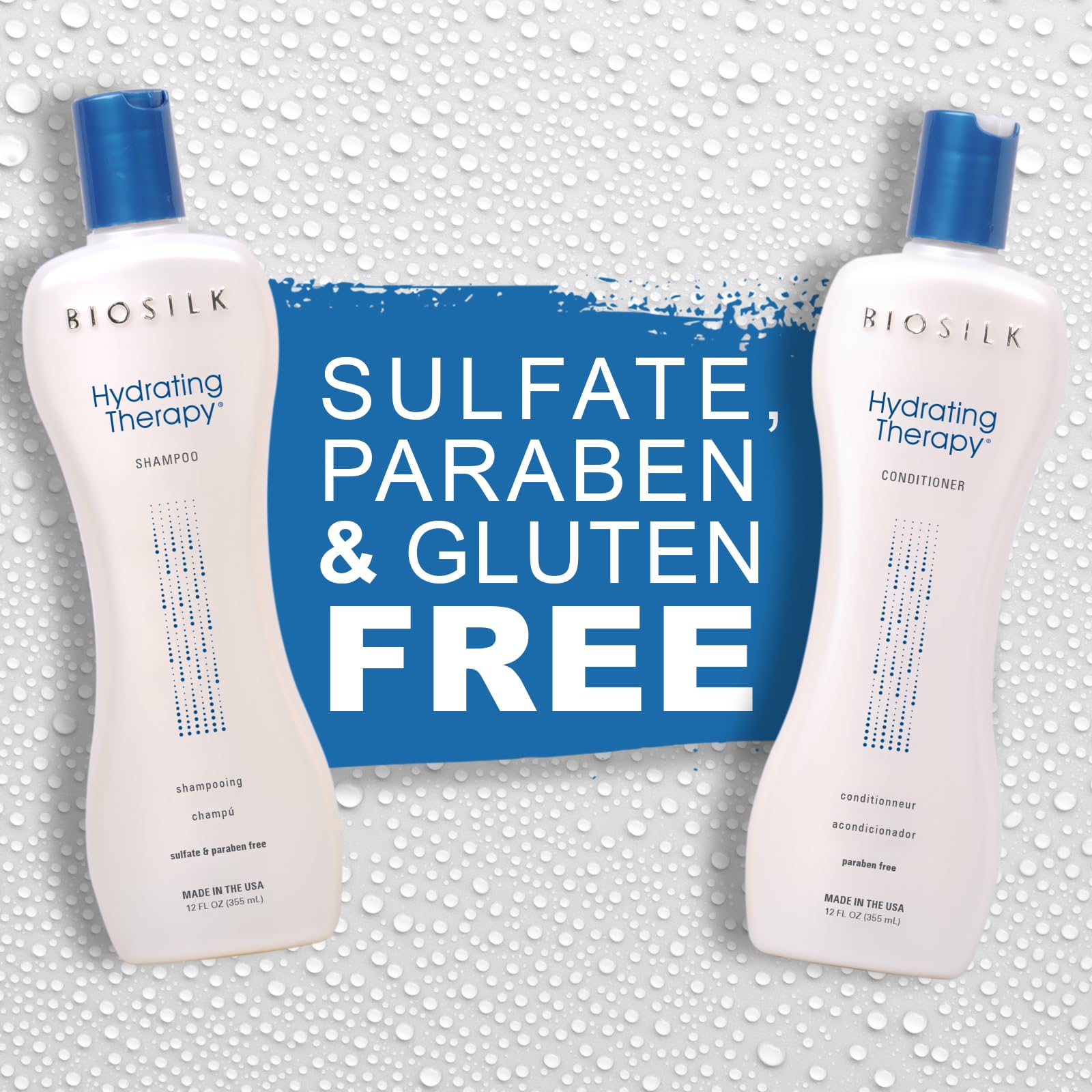 Biosilk Hydrate Therapy Shampoo and Conditioner, 2 Count