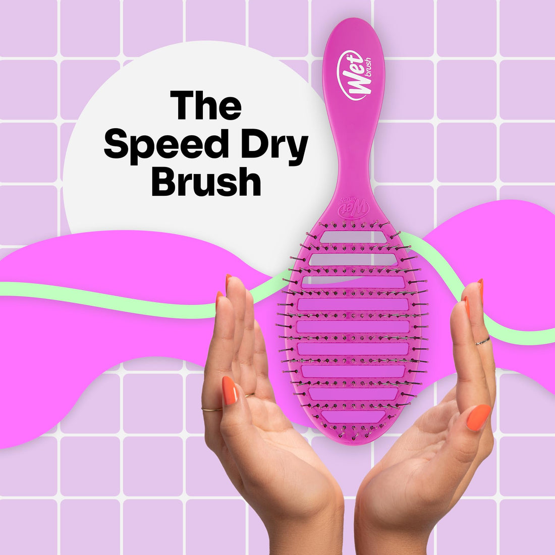 Wet Brush Speed Dry Hair Brush, Purple