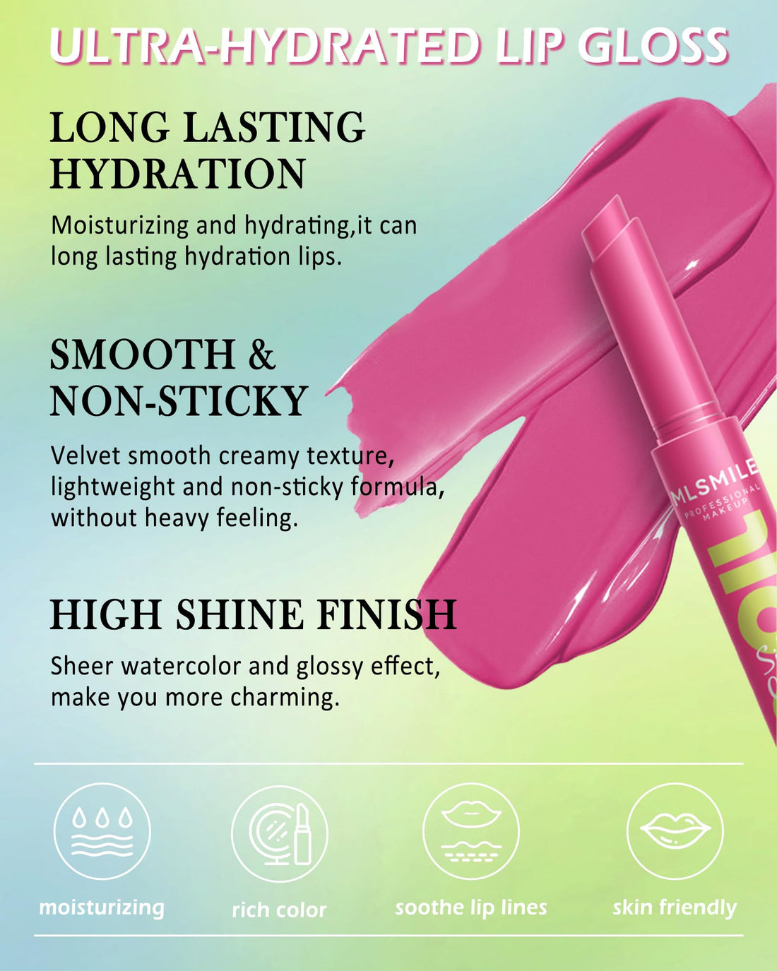 Tinted Lip Balm Set-3Color Glow Reviver Fat Lip Oil Slick Click,Pink Brown Shimmer Lipstick Lip Stain,Lightweaight Lip Gloss,Longlasting Hydrating Lipgloss,Women's Day Makeup Gift for Women Girl