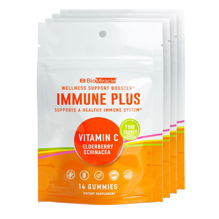 BioMiracle Immune Plus Gummies 14ct (4 Pack) Month Supply