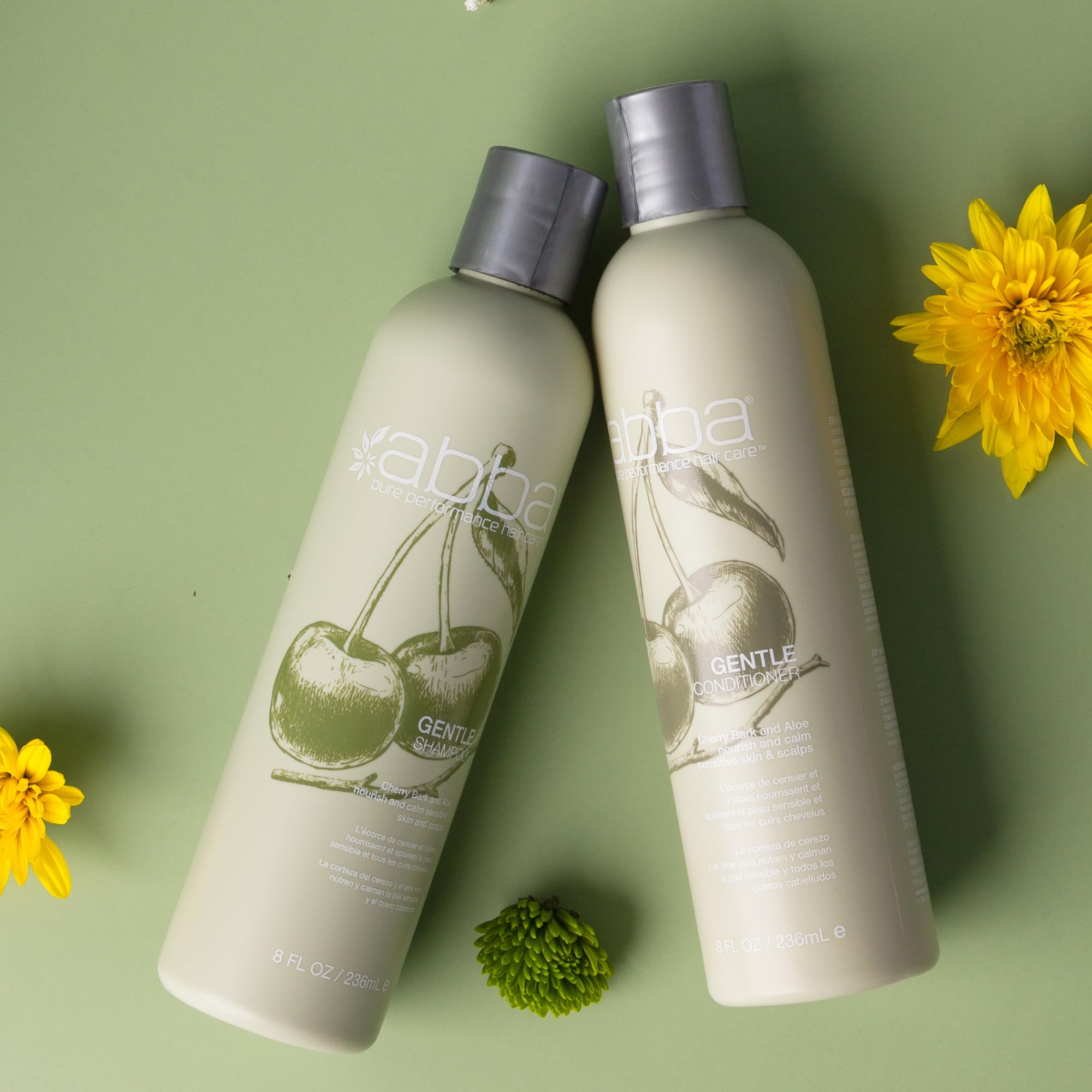 ABBA Gentle Shampoo, Cherry Bark, 8 Fl. oz.