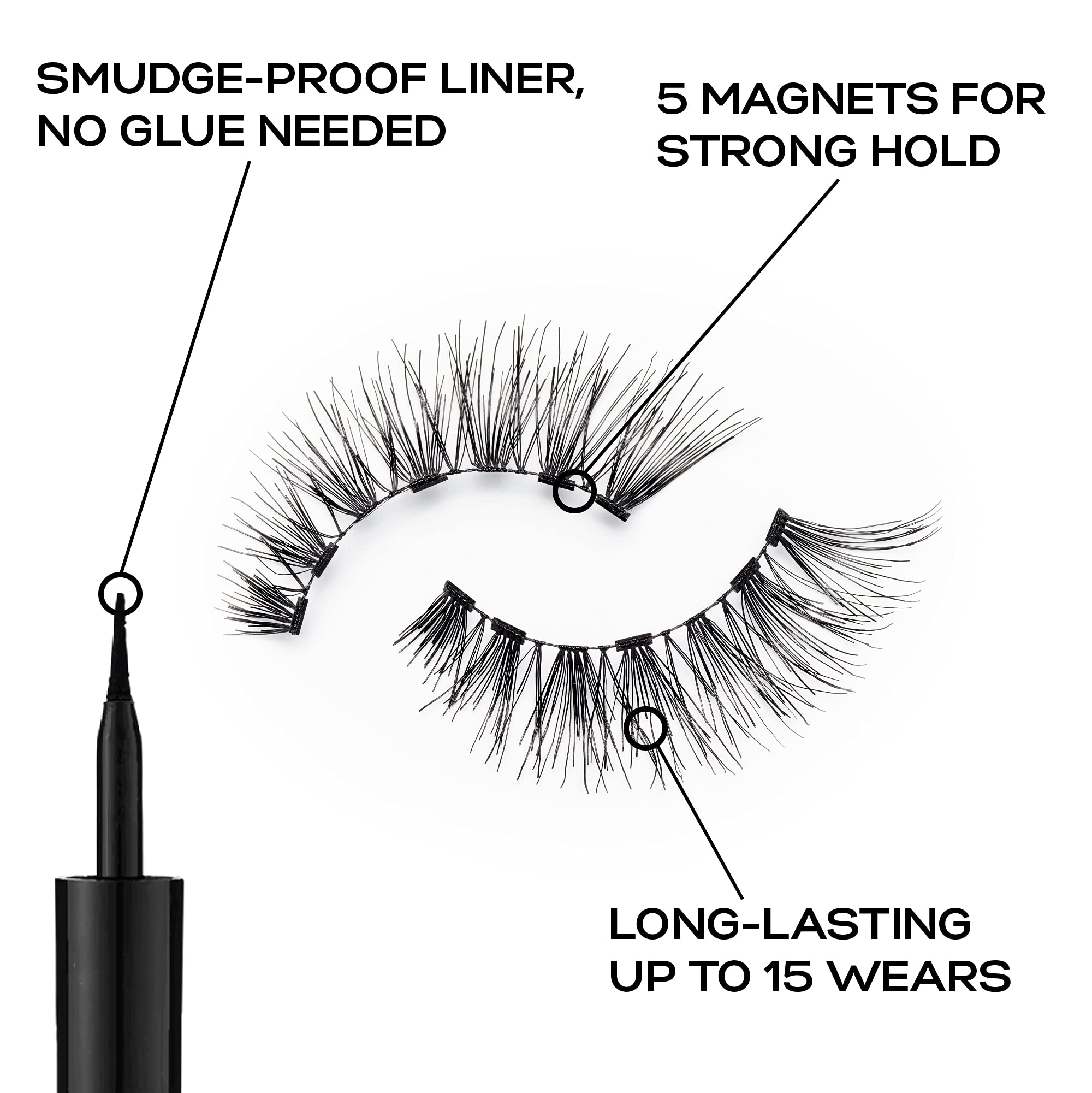 Eylure ProMagnetic Eyeliner & Lash System Natural Fiber Fluttery Light No. 117