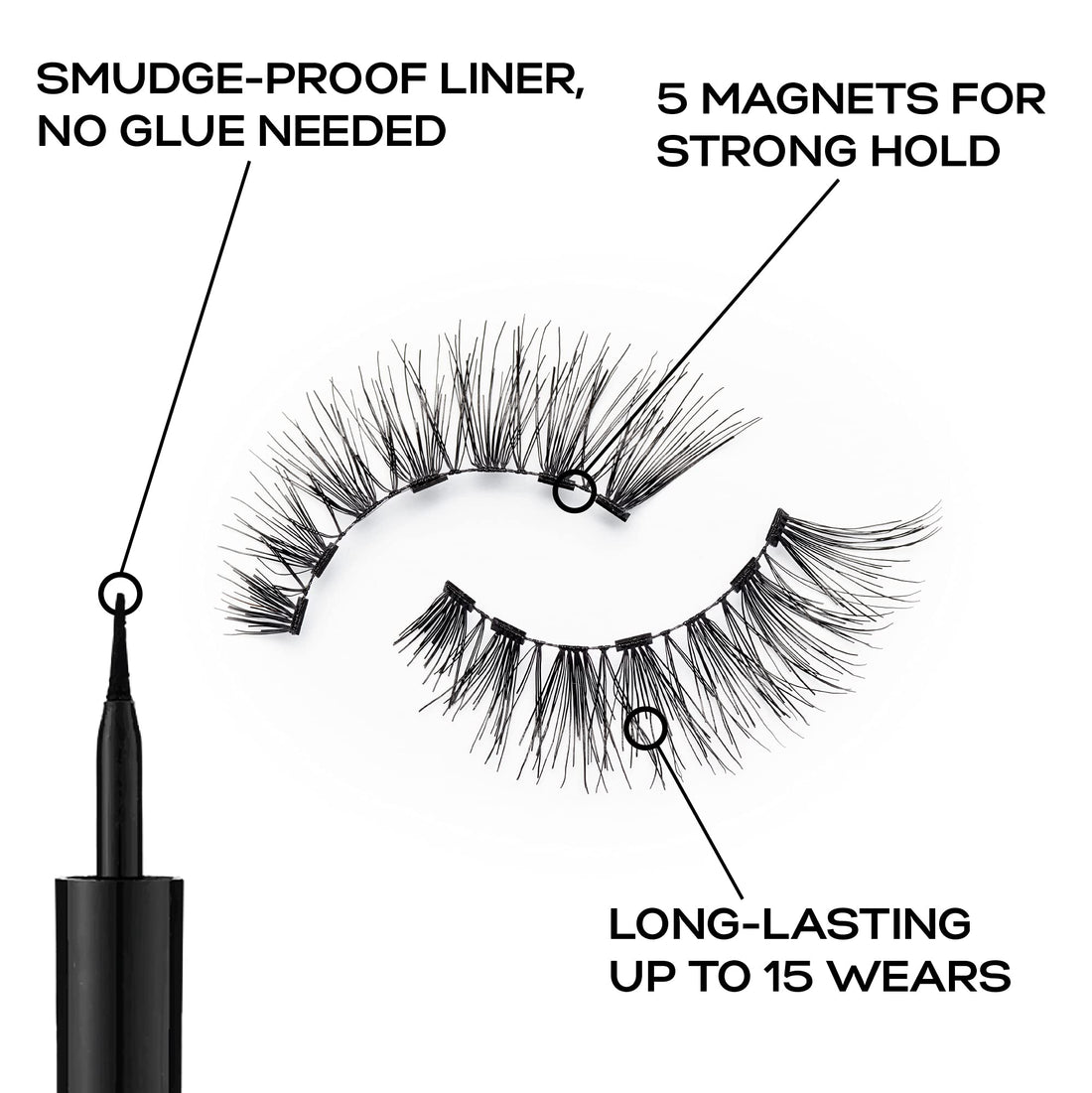 Eylure ProMagnetic Eyeliner & Lash System Natural Fiber Fluttery Light No. 117
