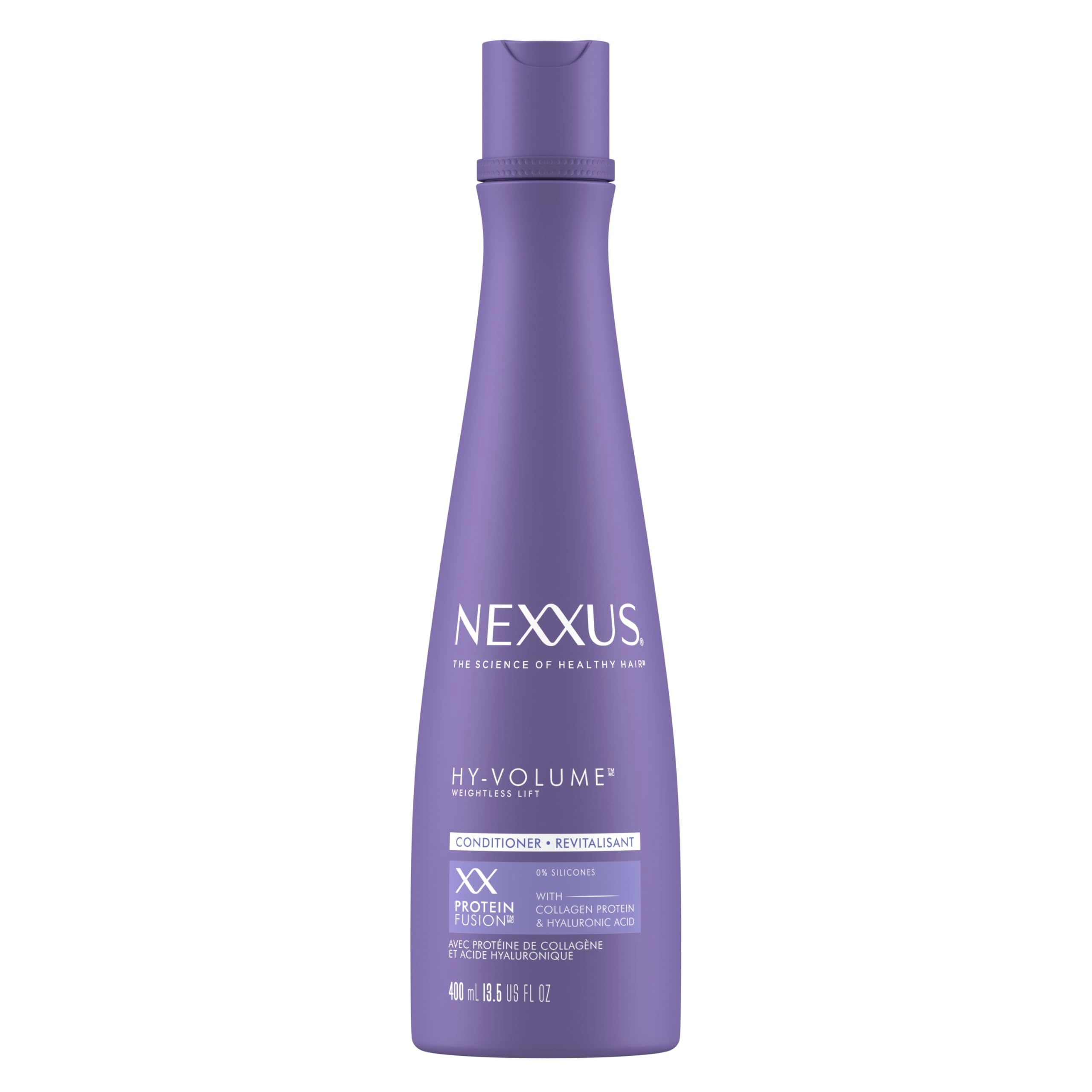 Nexxus Hy-Volume Weightless Lift Conditioner For Flat & Limp Hair Protein Fusion with Collagen Protein & Hyaluronic Acid for 48 Hours of Volume 13.5 Fl Oz