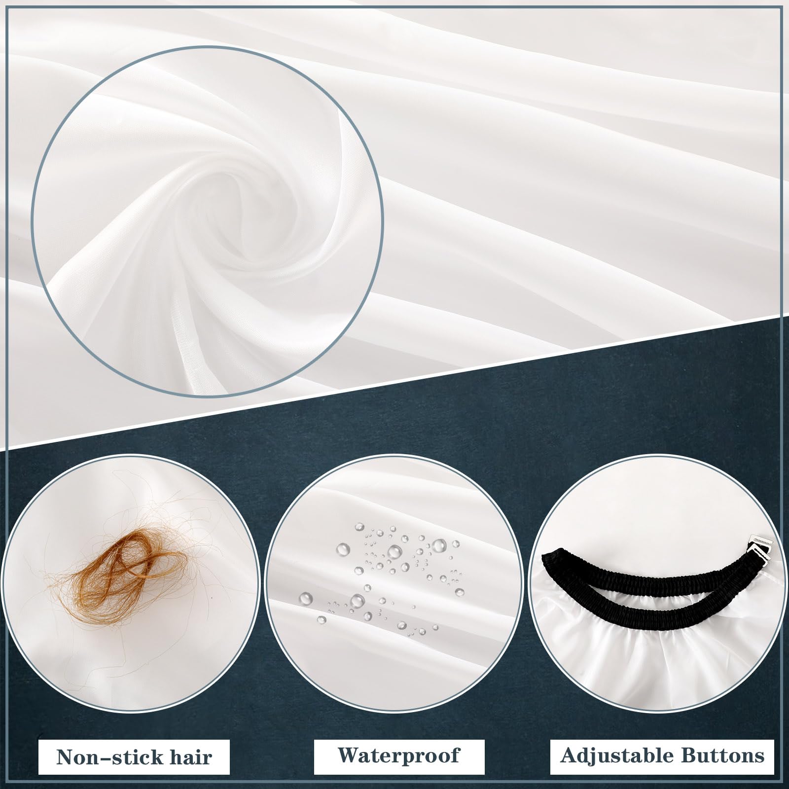 FEBSNOW Professional Barber Cape Leopard Salon Hair Cutting Cape with Adjustable neckline and Neck Duster Brush Barber Shop Supplies 46.8 Ãƒâ€” 56 Inch