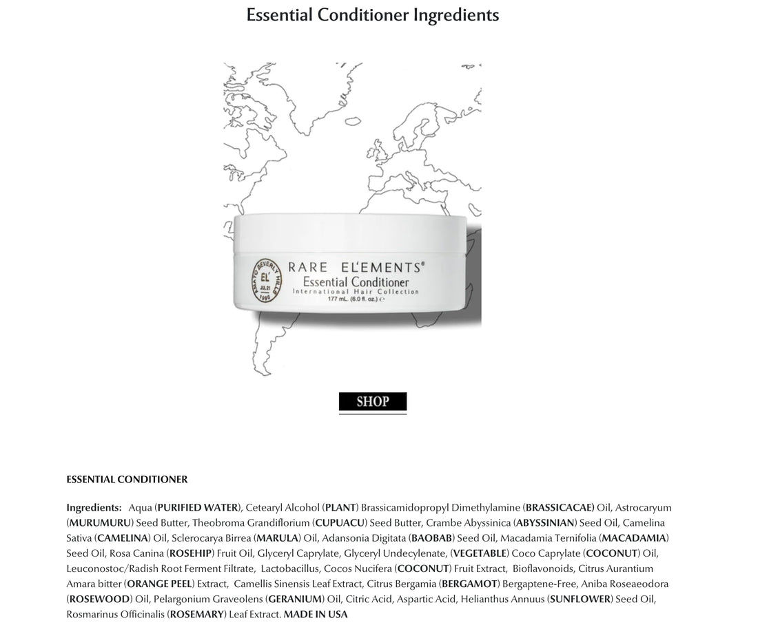 Rare El'ements Essential Conditioner 6.5 oz