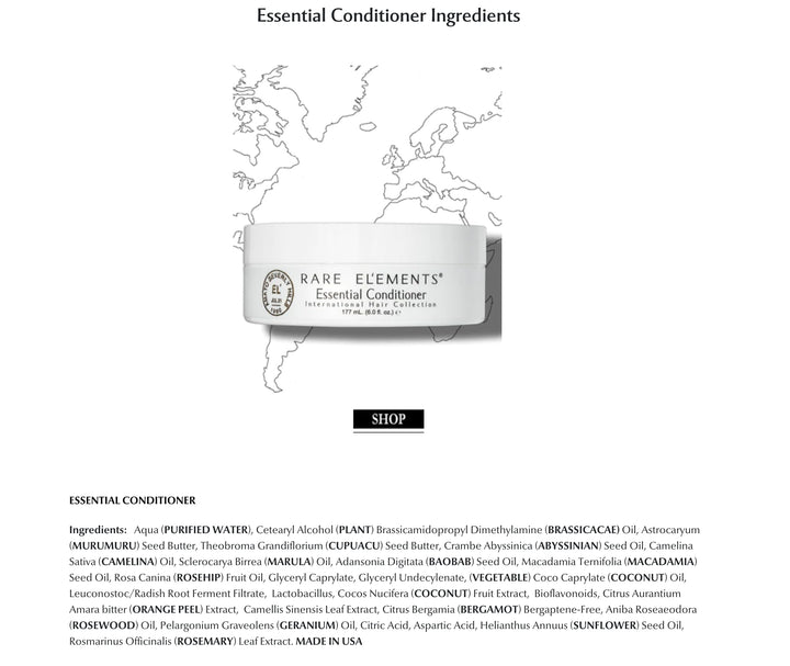 Rare El'ements Essential Conditioner 6.5 oz